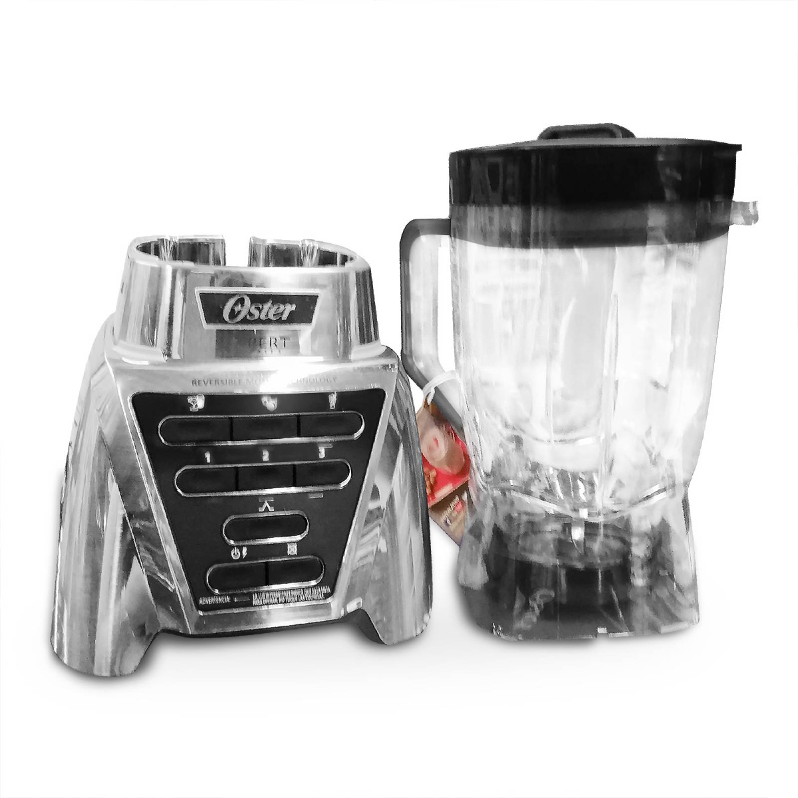 Licuadora 3 Velocidades+ Funciones + Pulso Vaso Tritan Plata Oster Xpert Blst3a.