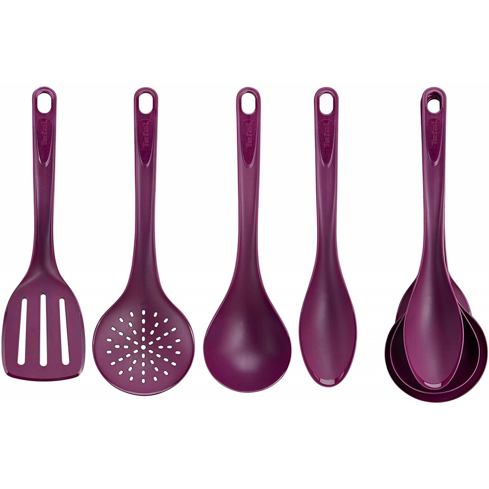 Juego de 4 Utensilios Dark Ruby Morado T FAL K115S414