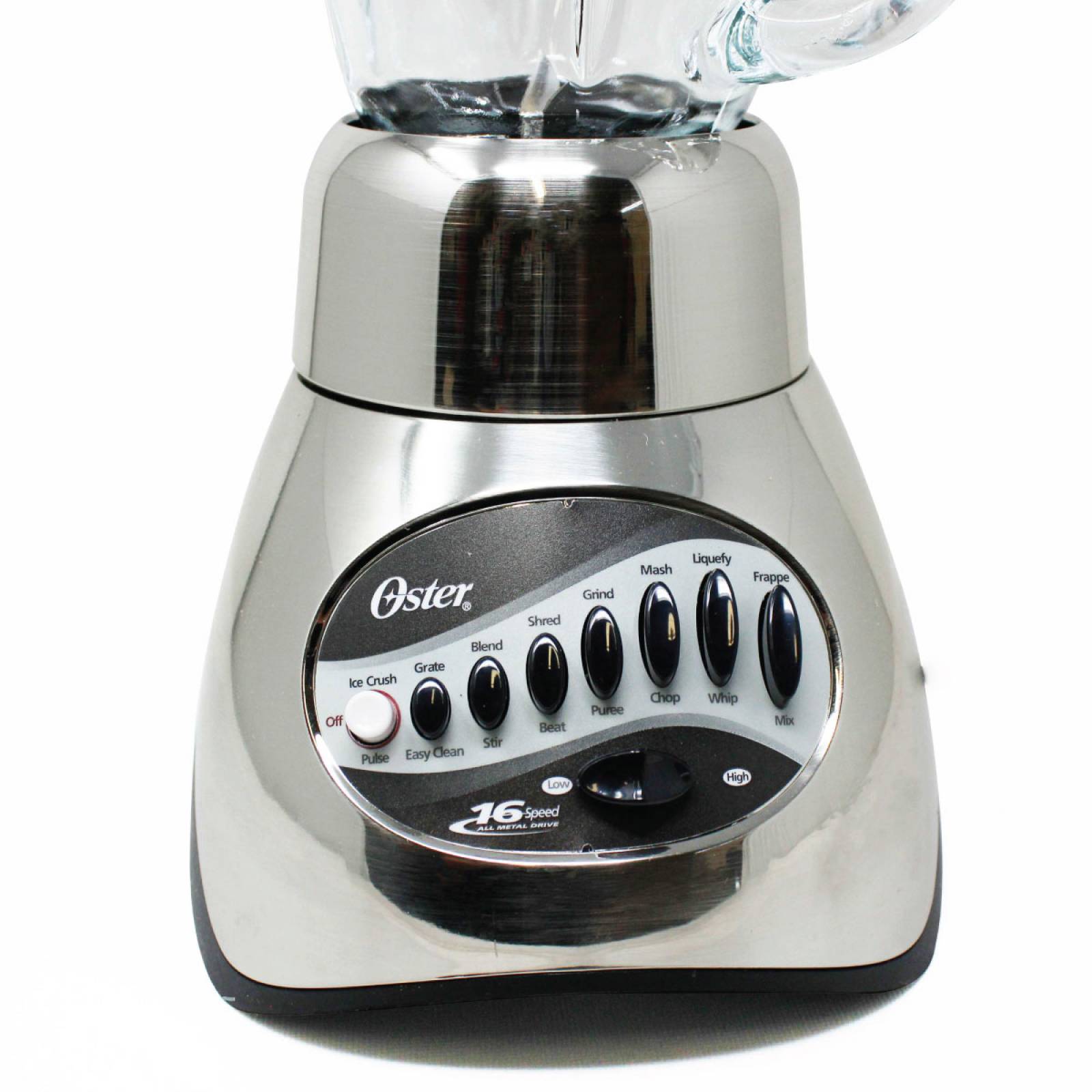Licuadora 16 Velocidades Vaso Vidrio Plateada Oster 6817-13