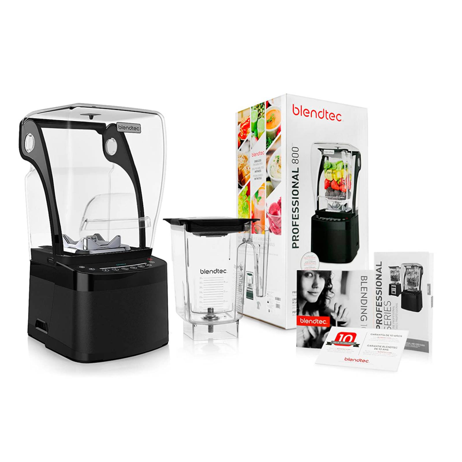 Licuadora 11 Velocidades + Ciclos Programados + Pulso Total Blender Professional 800 Silenciosa Blendtec