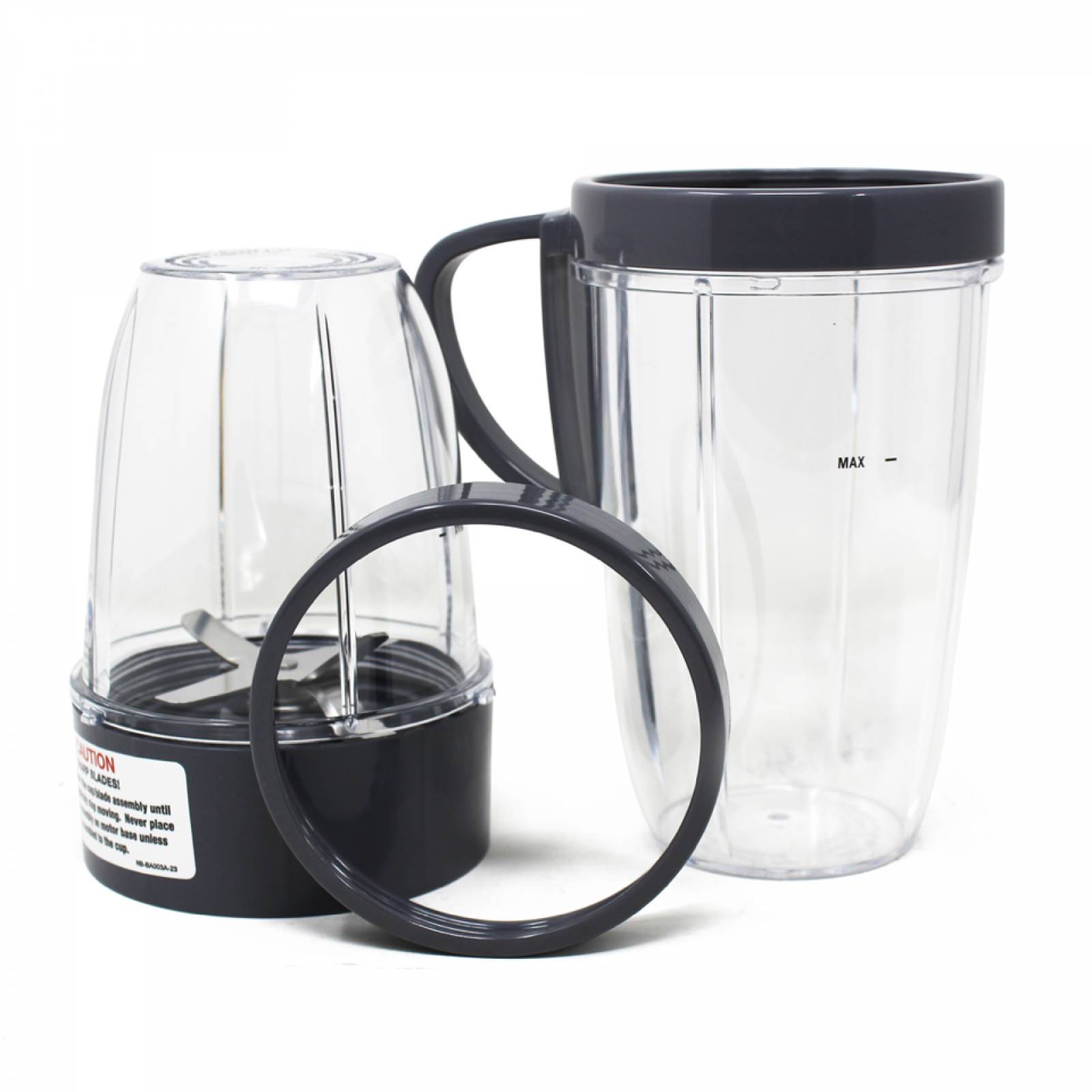 Licuadora Personal Procesador Nutribullet 5 Piezas 600 W Negro 101731 + Kit  5 de Accesorios Deluxe Nutribullet 100392