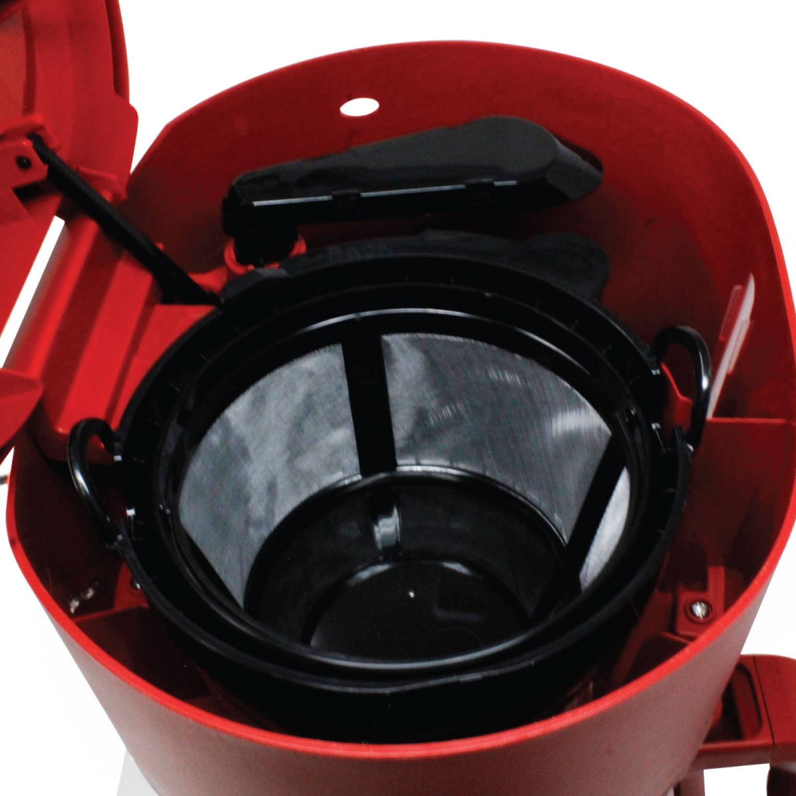 Cafetera Programable 12 Tazas con Filtro Permanente Roja Oster BVSTDCP12R.