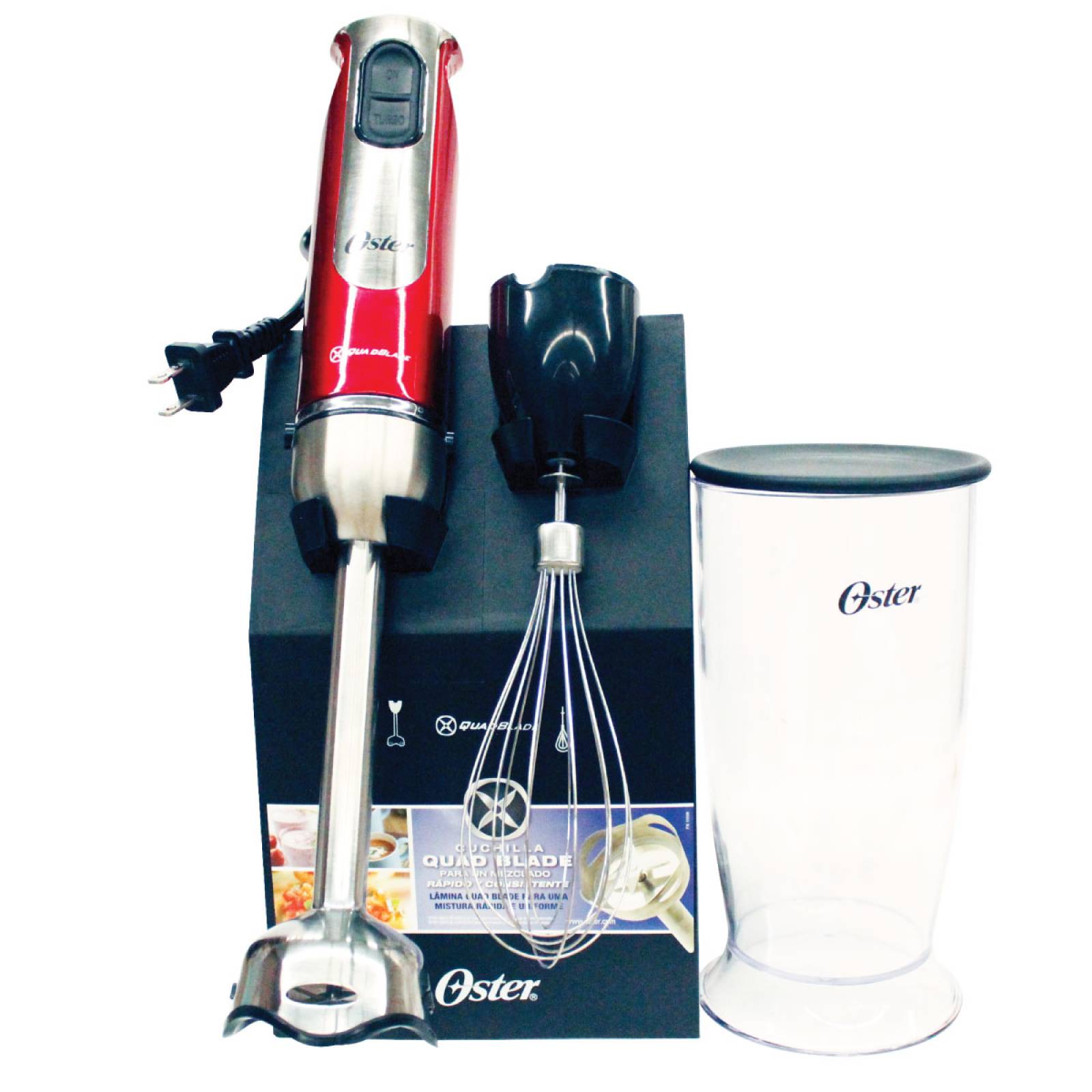 Batidora de Inmersión con Accesorios y Base Oster FPSTHB2801