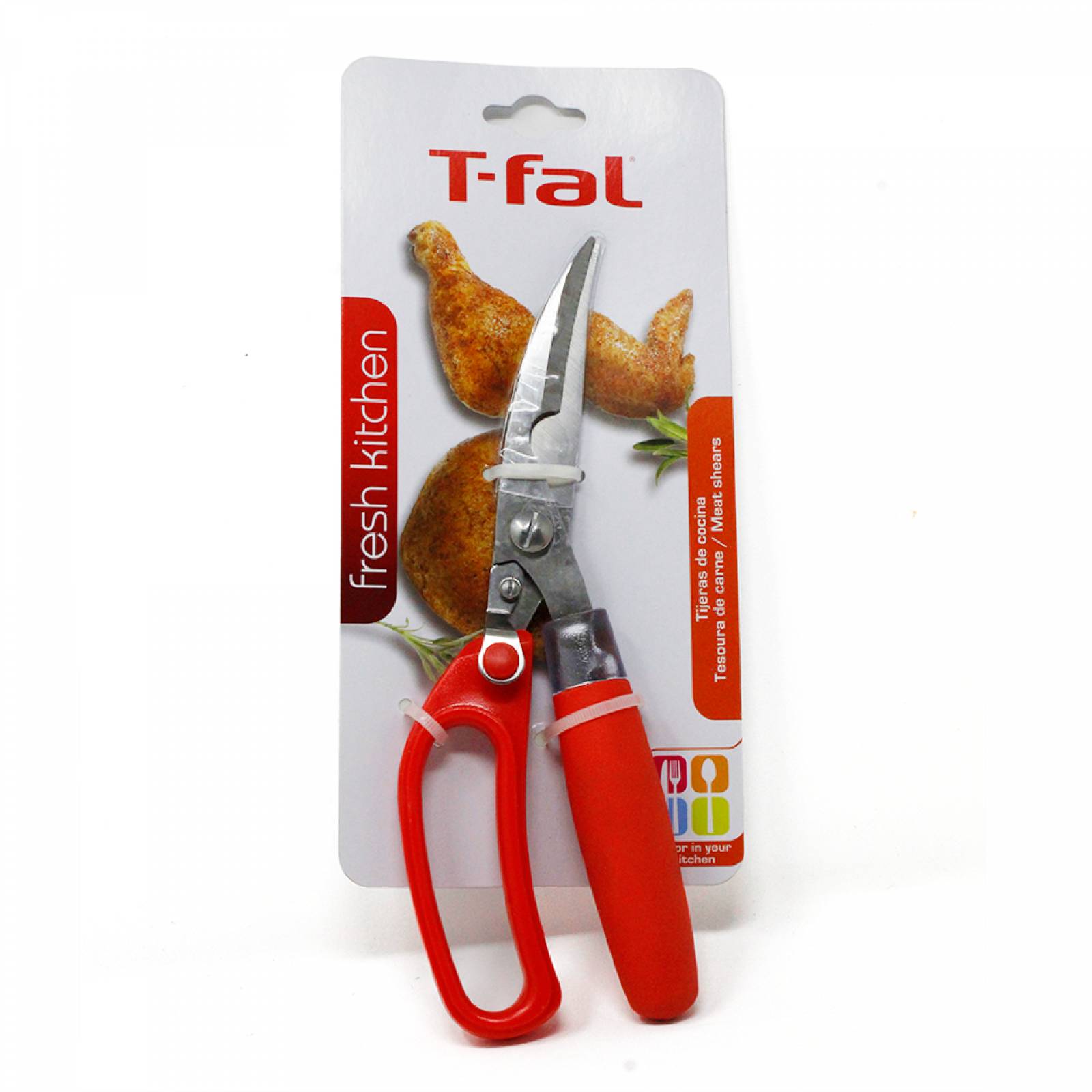 Tijeras De Cocina Para Cortar Carne Rojo T fal K0610754