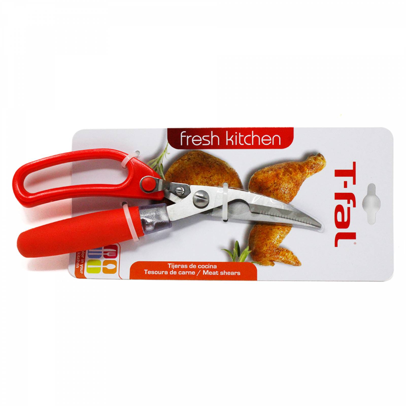 Tijeras De Cocina Para Cortar Carne Rojo T fal K0610754