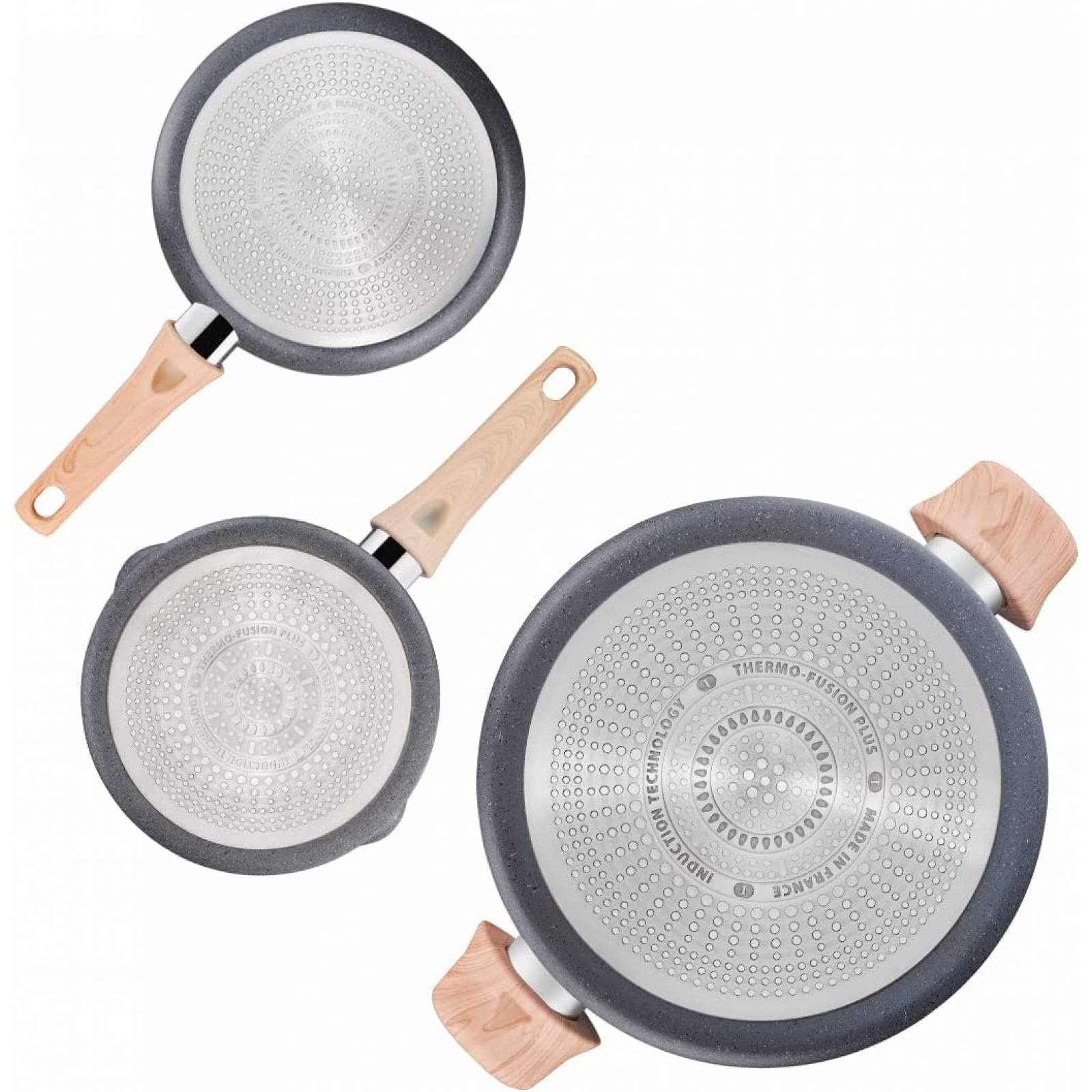 Batería De Cocina 5 Piezas Natural Force Mineralia Inducción T-fal G2669182