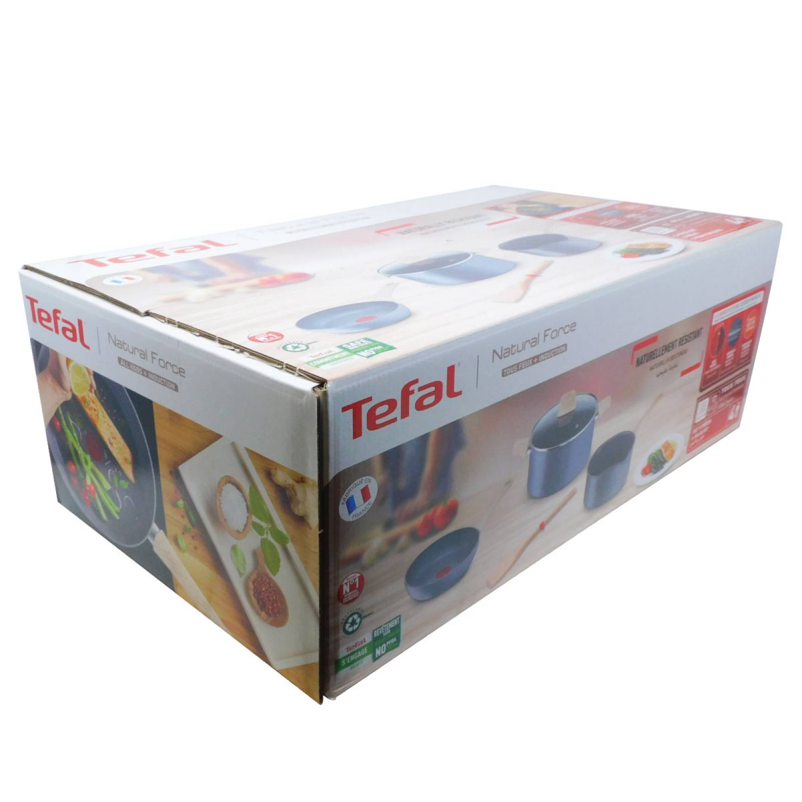 Batería De Cocina 5 Piezas Natural Force Mineralia Inducción T-fal G2669182