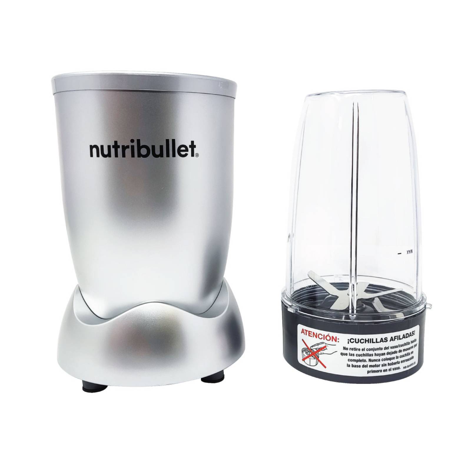 Licuadora Procesador Nutribullet 5 Pzas 600 W Plata 102580.
