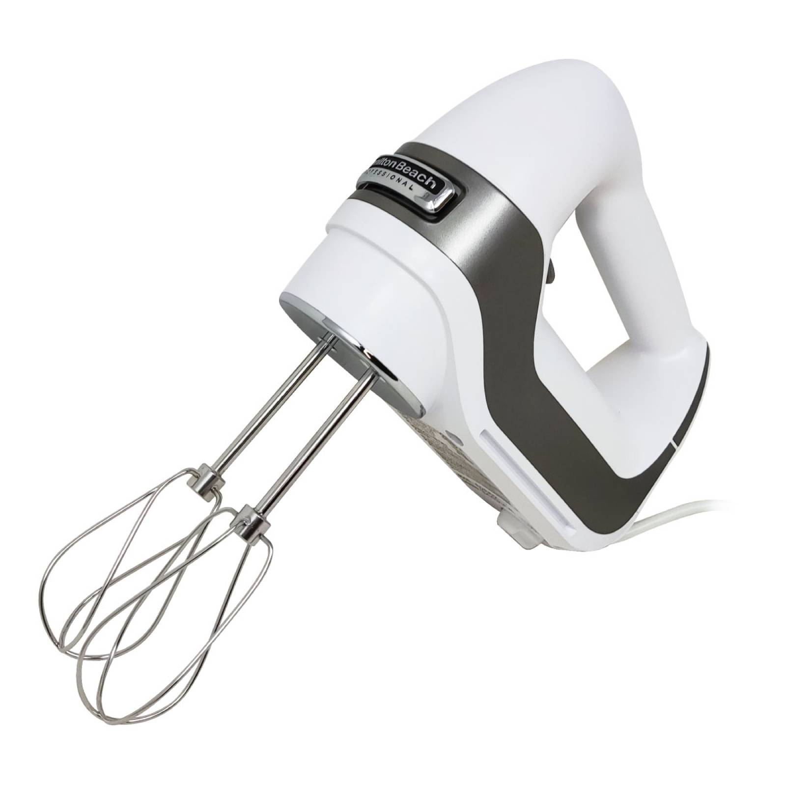 Batidora Manual 5 Velocidades Profesional con Caja de Almacenamiento Blanca Hamilton Beach 62652