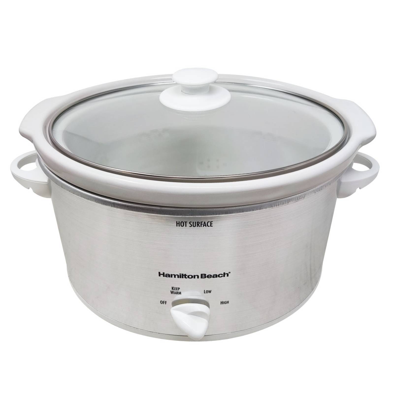 Olla De Cocción Lenta con Tapa Plata Hamilton Beach 33140v