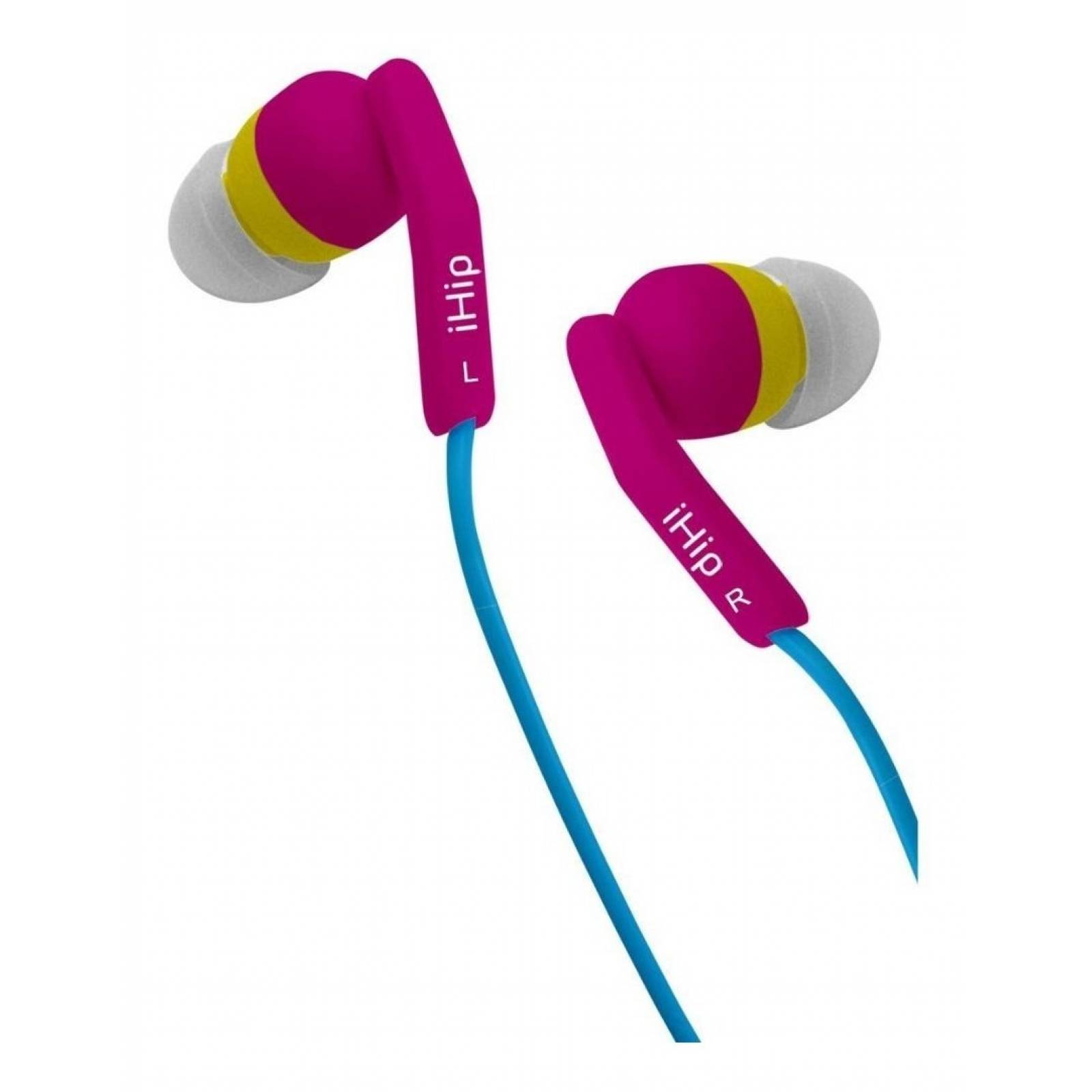 Audifonos Con Microfono Fashionable Rosa-azul Ihip Ipfash-3