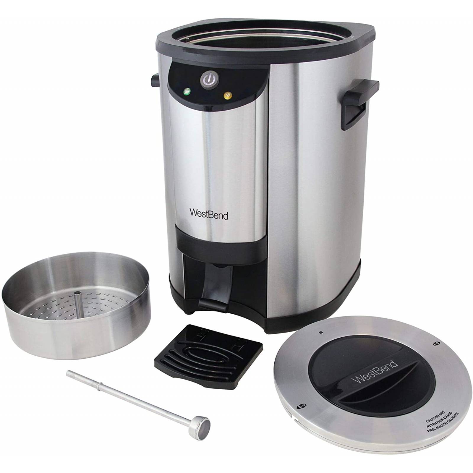 Cafetera Percoladora 42 tazas Comercial Acero Inoxidable West Bend 57042