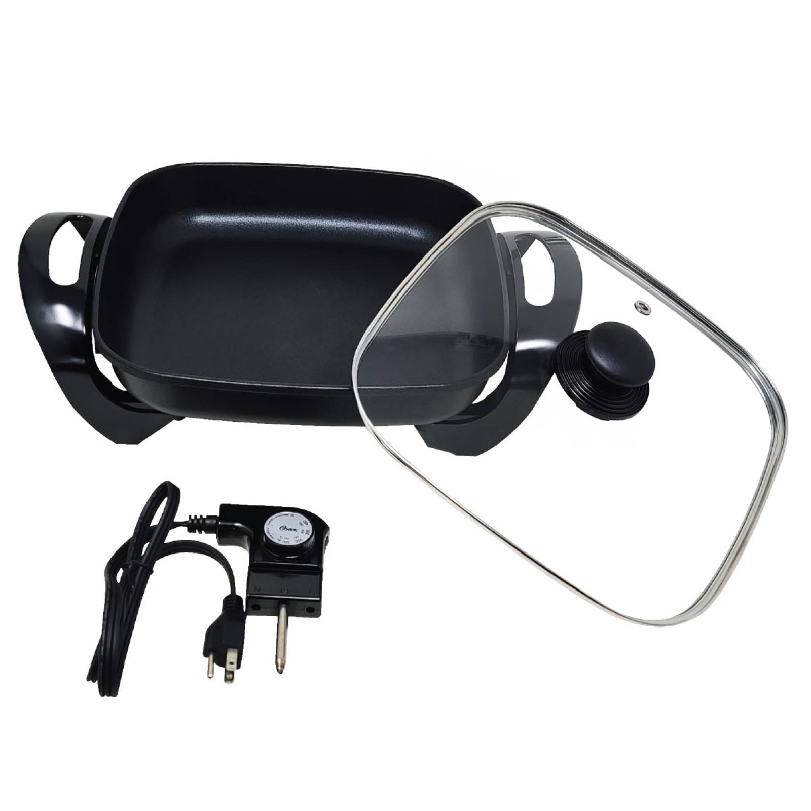 Hisemy Sarten Electrico,5L Sarten Electrico Antiadherente,Sartén Antiadherente, con Tapa de