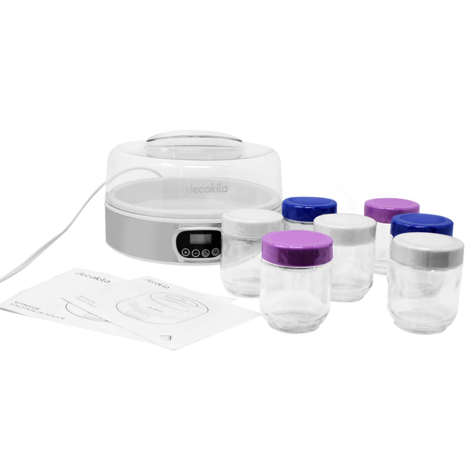 Máquina para Yogurt con 7 Frascos Decakila KUYM001W.