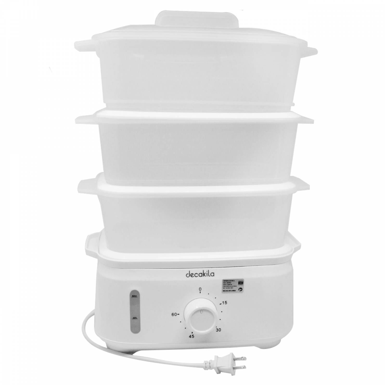 Vaporera Electrica 9 L 3 Niveles Decakila KUER011W.