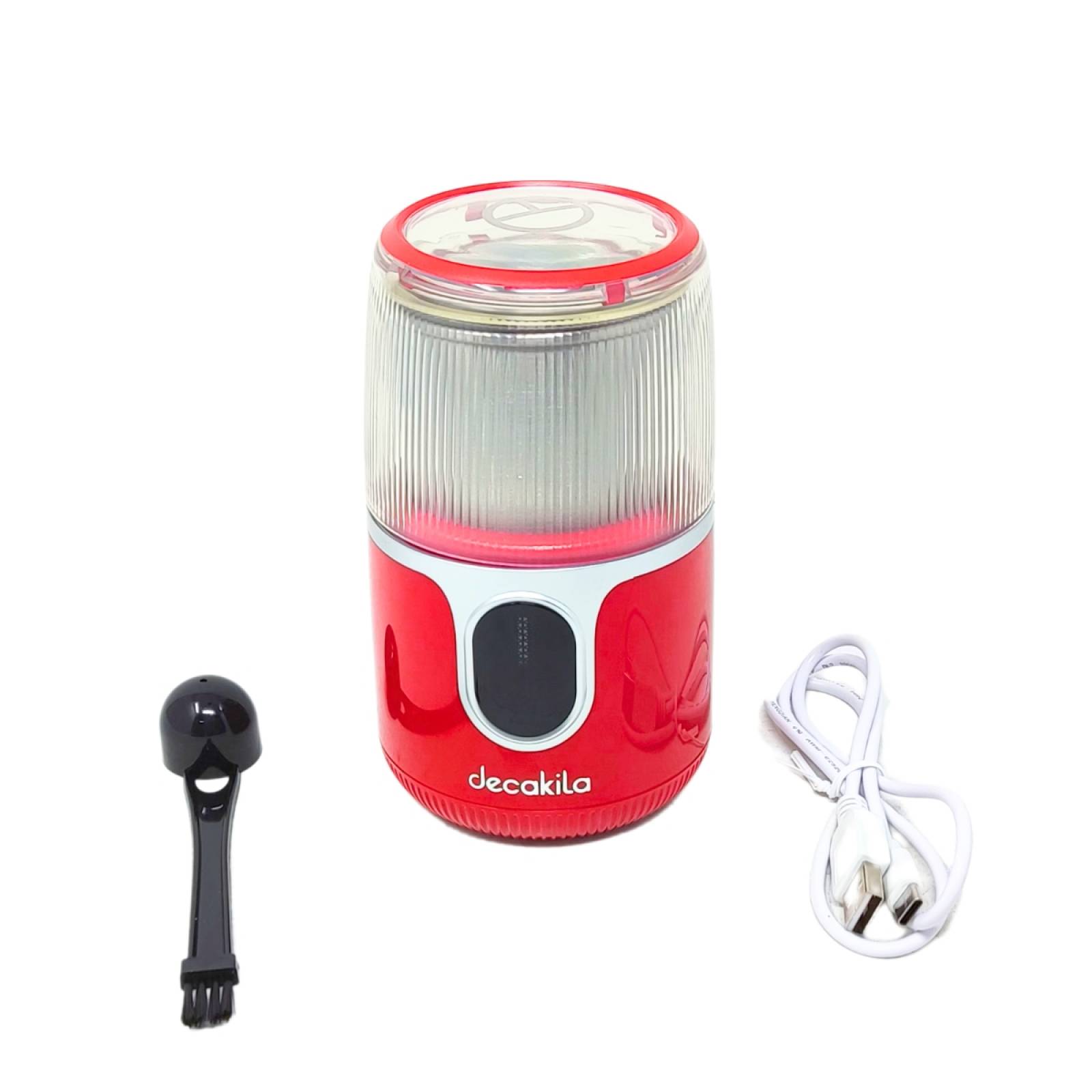Molino de Café 40g Inalámbrico Rojo Decakila KMCF022R.