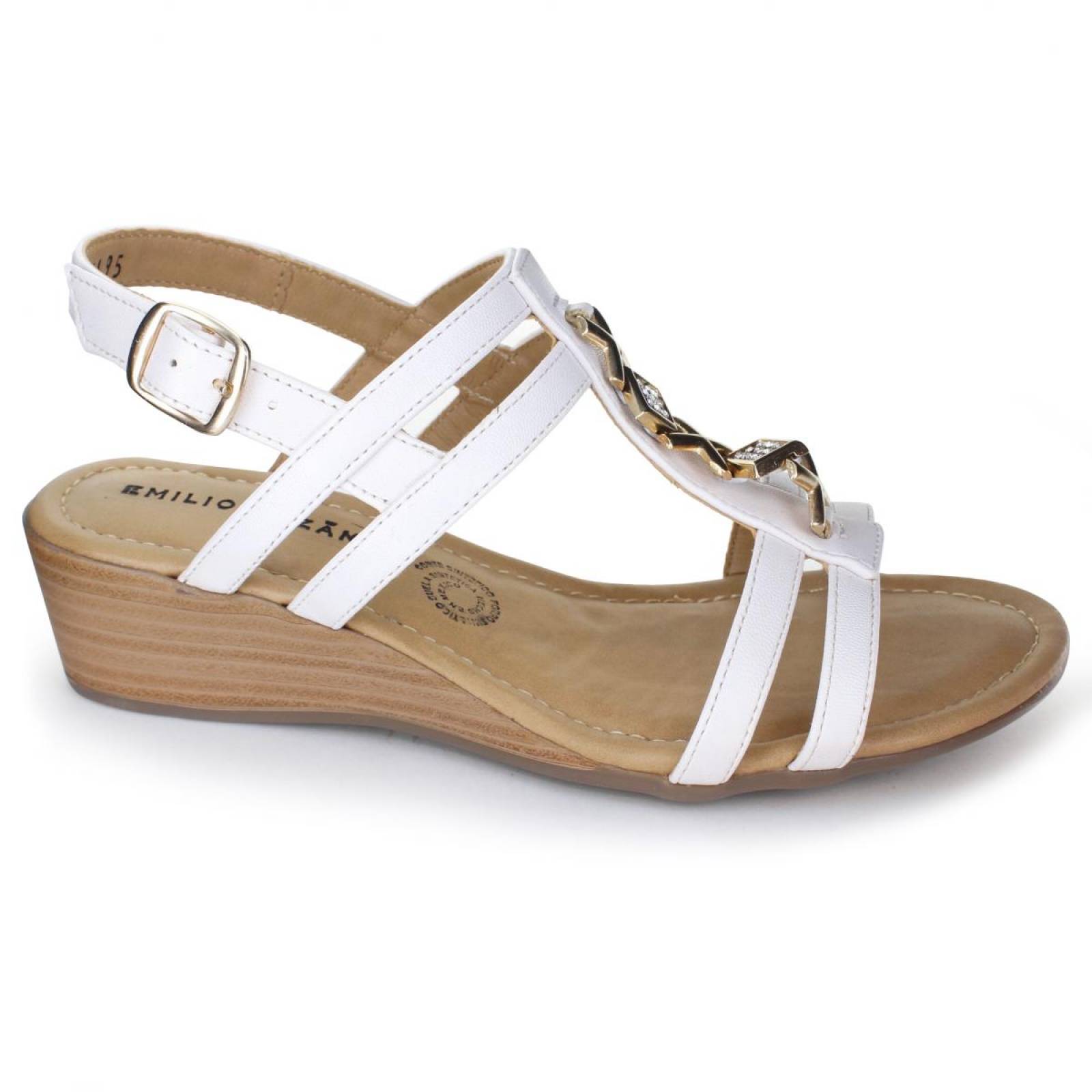 Sandalia para Mujer Emilio Bazan 2195-033366 Color Blanco