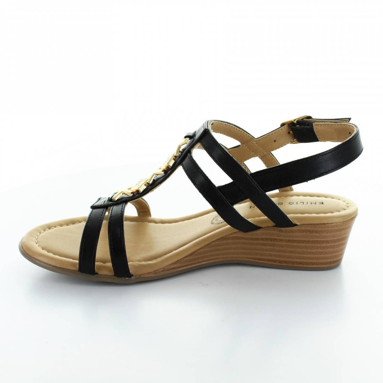 Sandalia para Mujer Emilio Bazan 2195-033369 Color Negro