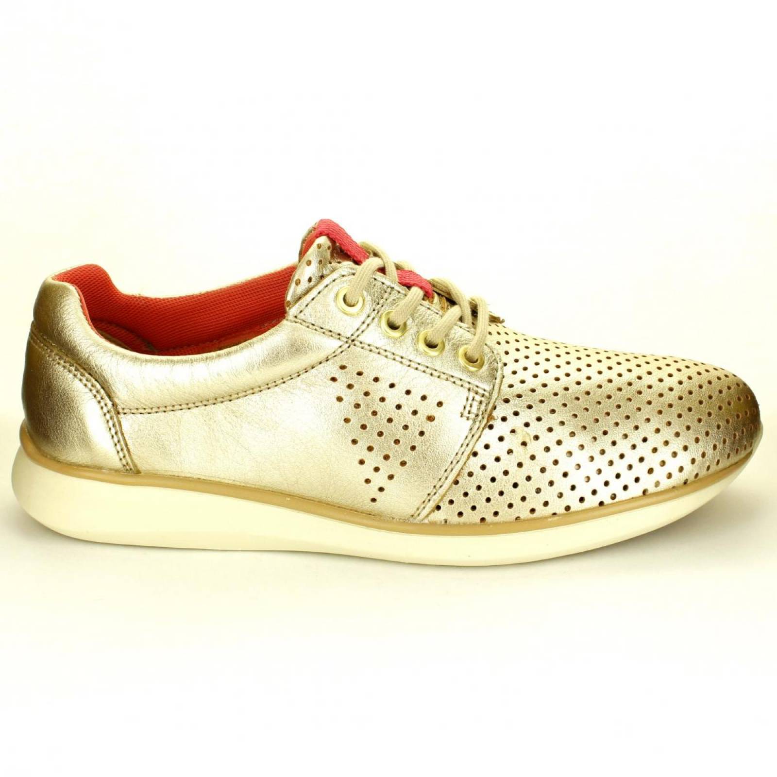 Tenis para Mujer Flexi 28206 035635 Color Oro