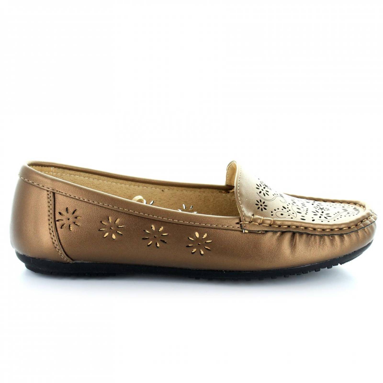 Mocasin para Mujer Comfort Fit 12388 045107 Color Bronce