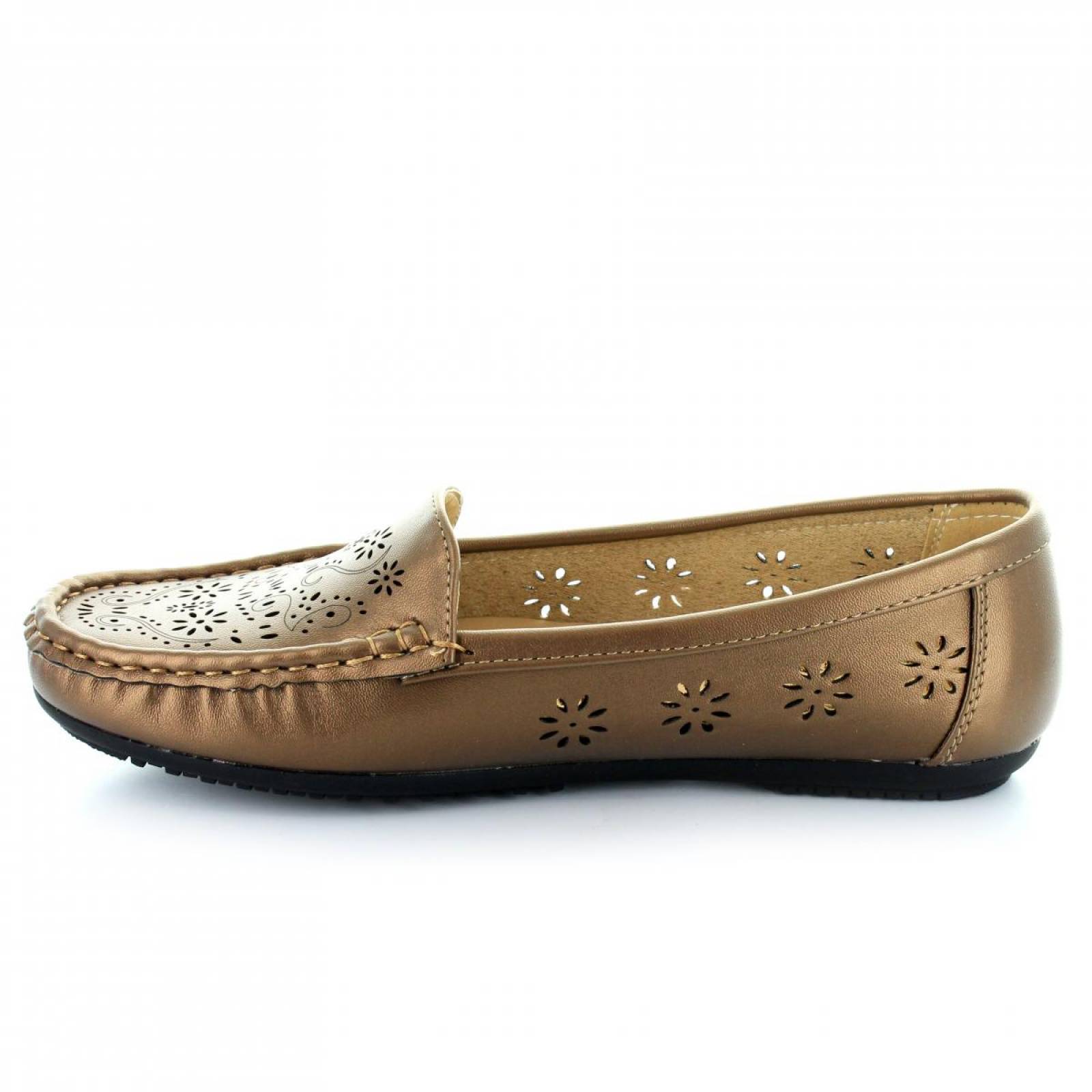 Mocasin para Mujer Comfort Fit 12388 045107 Color Bronce