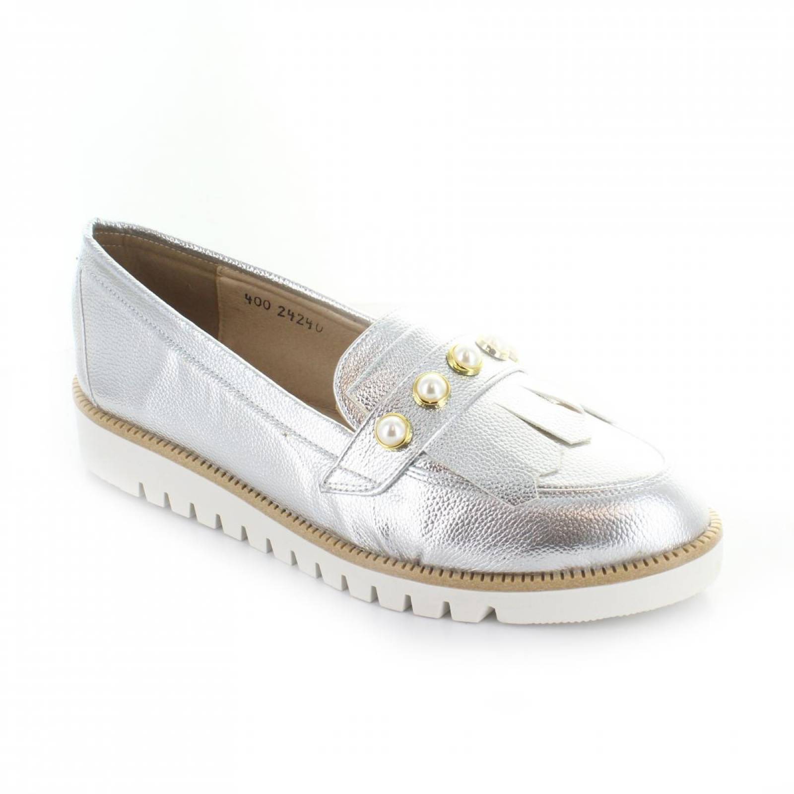 Mocasin para Mujer Diana Denisse 40024 049471 Color Plata