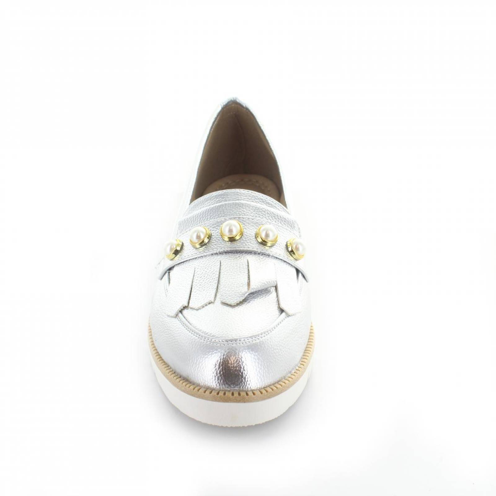 Mocasin para Mujer Diana Denisse 40024 049471 Color Plata