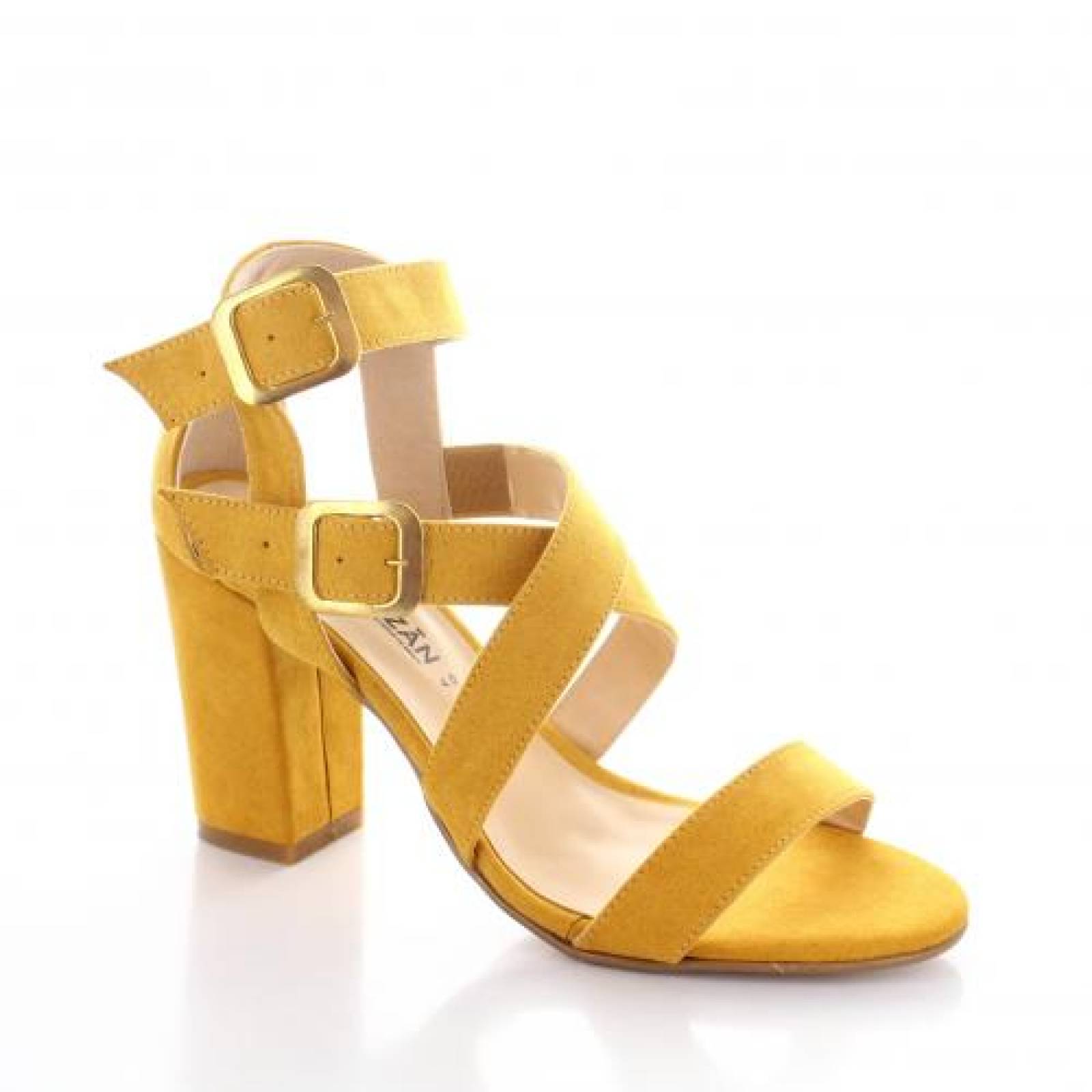 zapatillas color mostaza mujer
