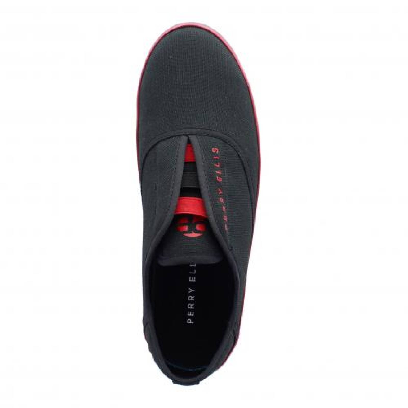Tenis para Hombre Perry Ellis PE 5493 050771 Color Negro rojo
