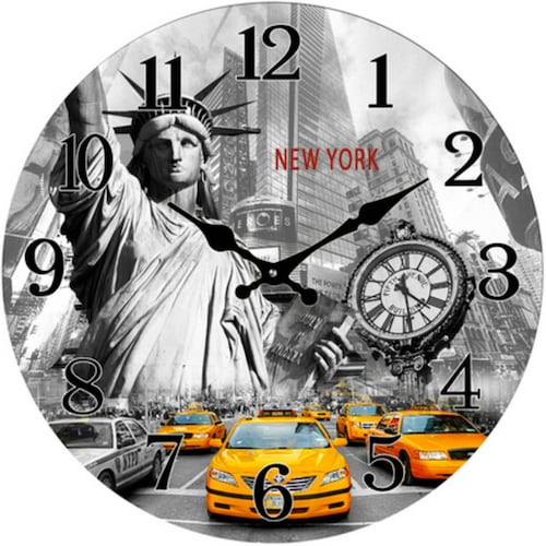 Reloj de cristal imagen de Taxis N.Y. Tutti-Home