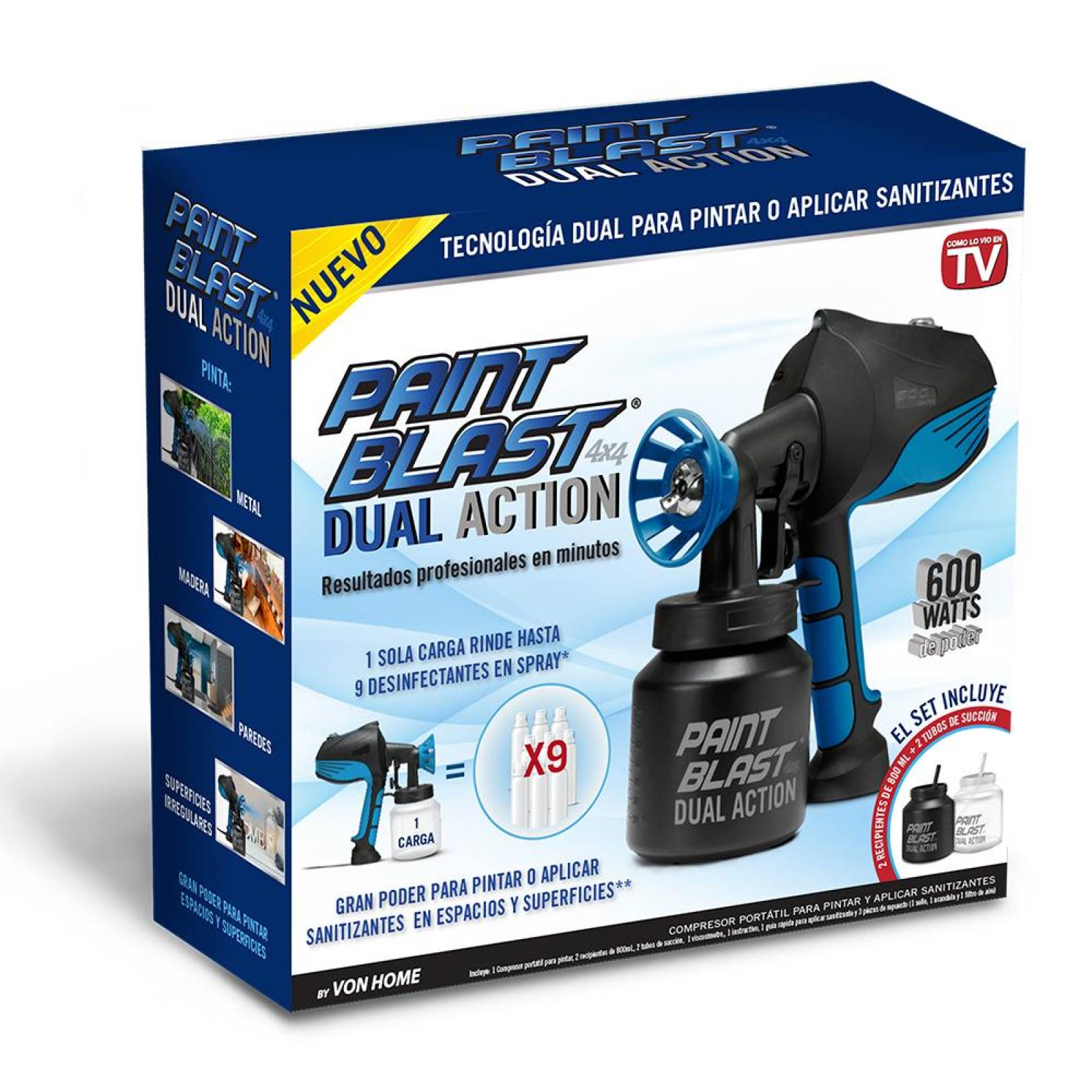 Pistola Sanitizante Paint Blast 4x4 Dual Action 
