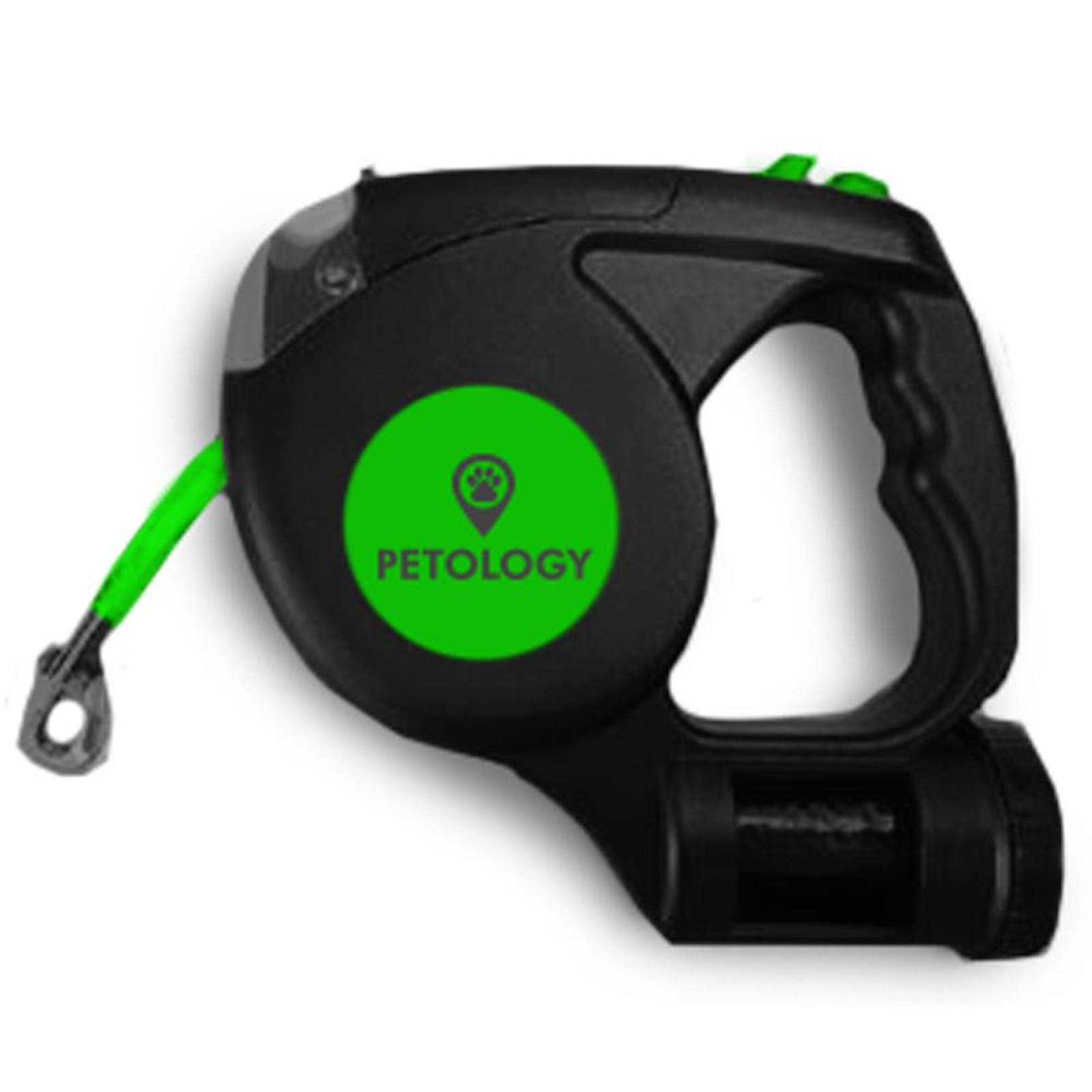 Correa para perro retráctil luz LED, bolsas, 5 m Petology 