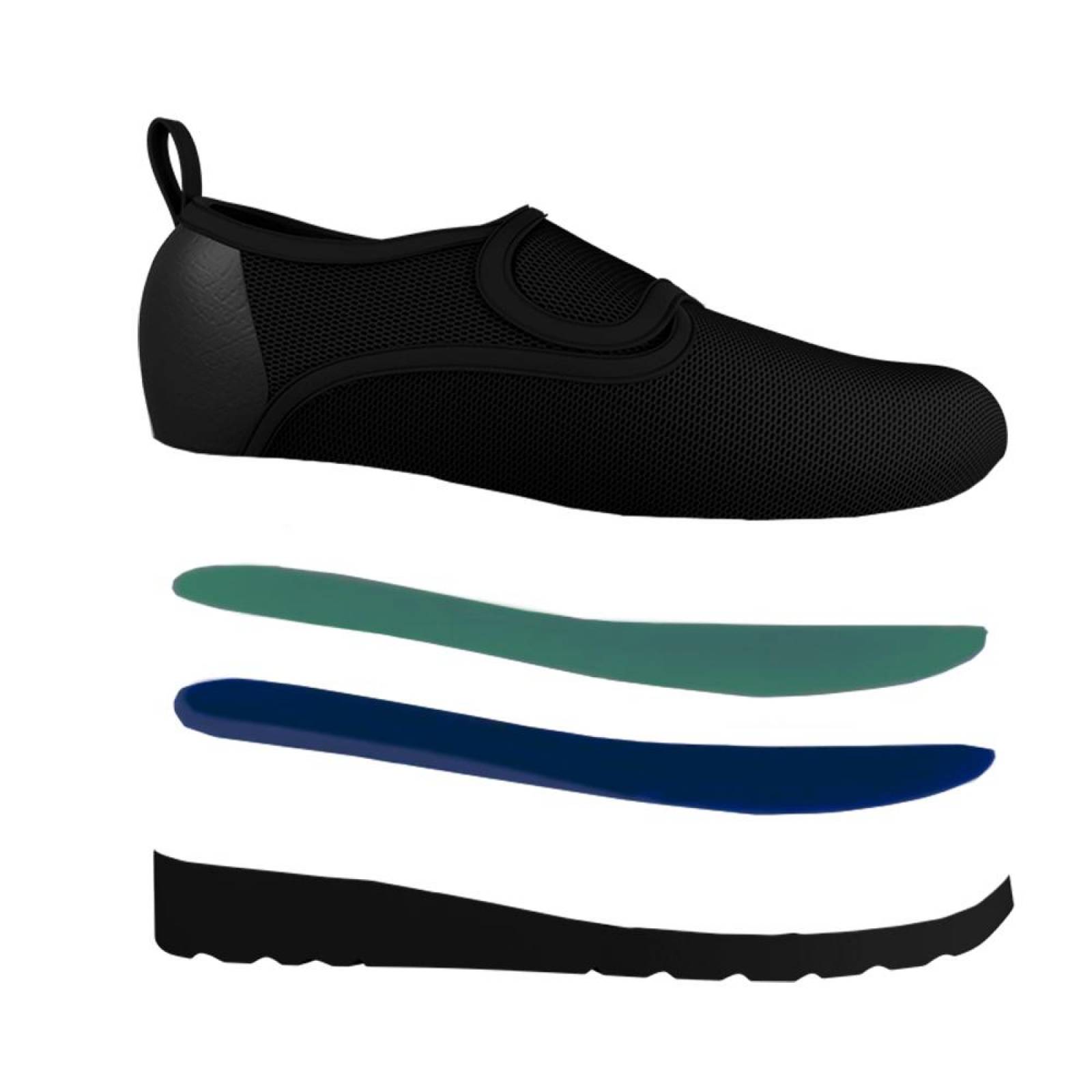 Zapatos Cómodos Y Seguros Gold Care Para Adulto Mayor 