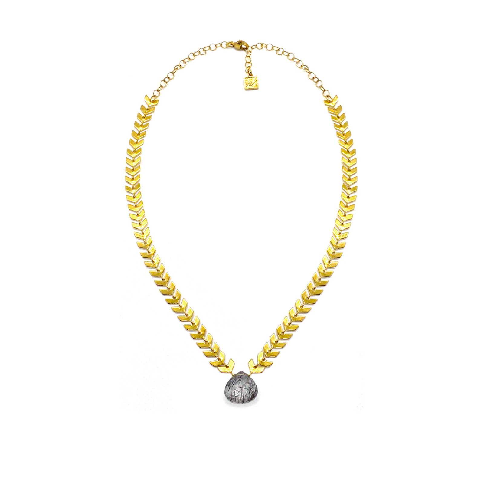 Collar Griego Cuarzo Rutilado