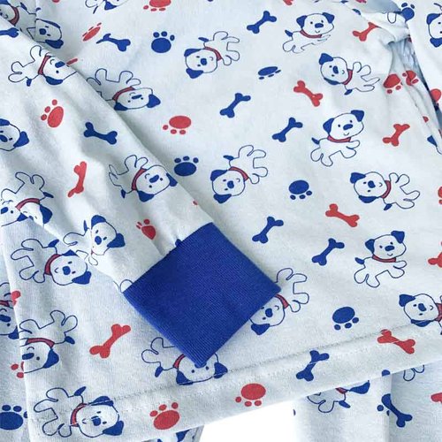 Conjunto Pijama algodon con pantalon estampada perritos