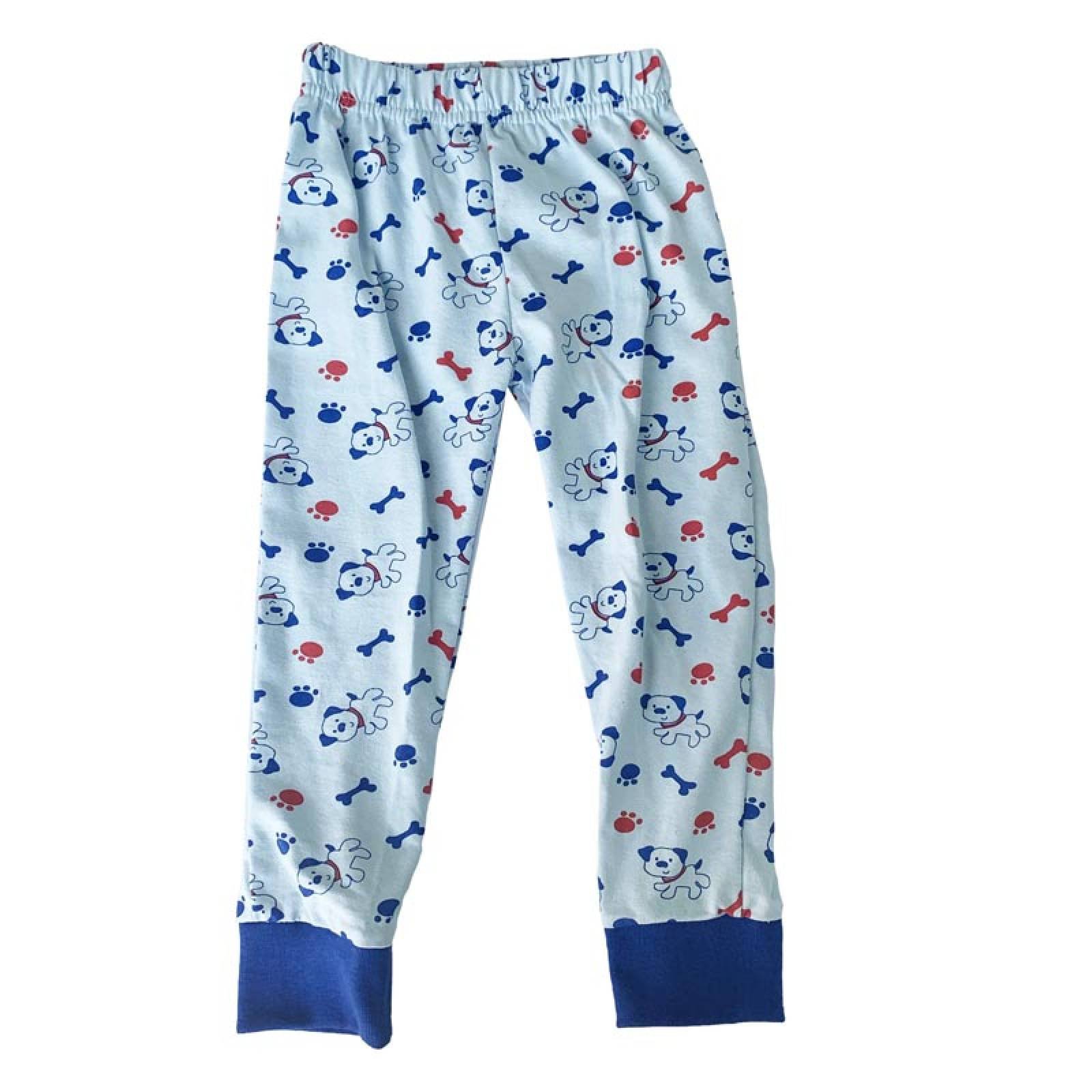 Conjunto Pijama algodon con pantalon estampada perritos