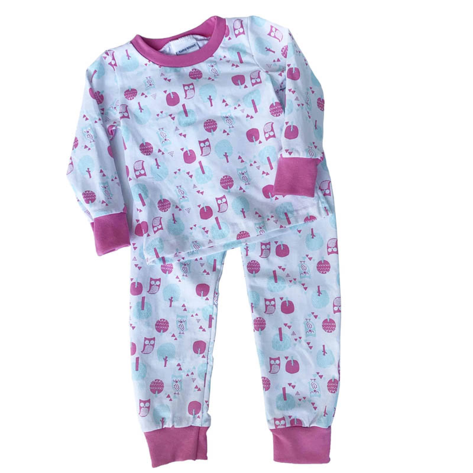 Conjunto pijama algodon con pantalon estampada buhos