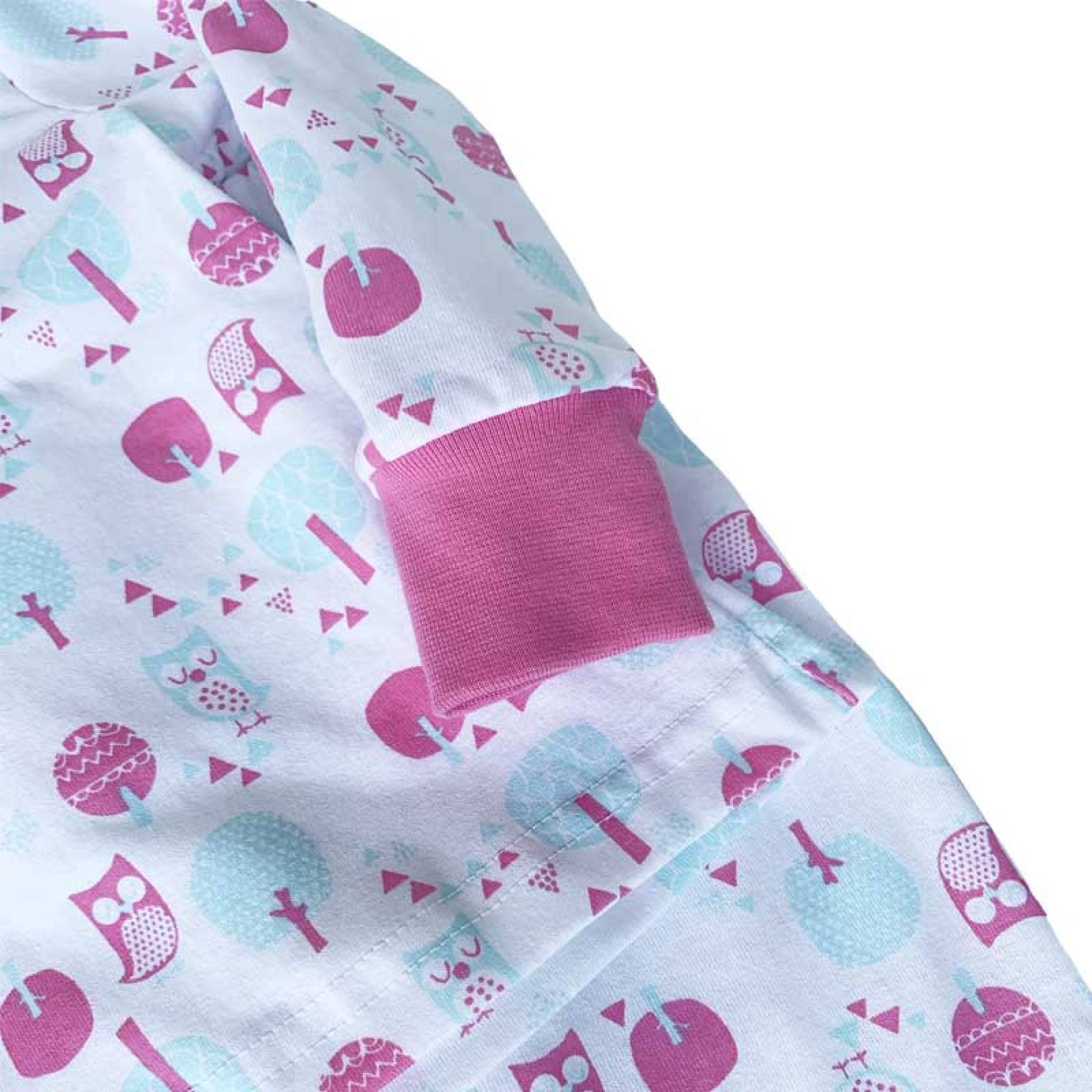 Conjunto pijama algodon con pantalon estampada buhos