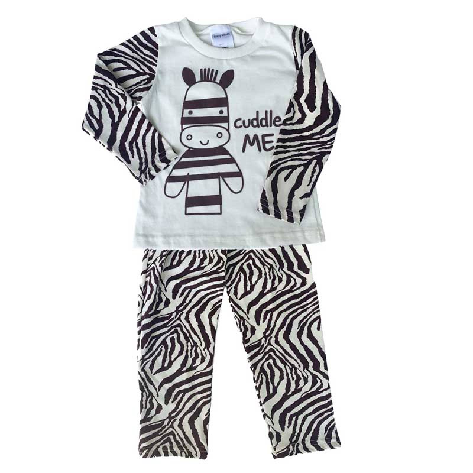 Paquete 2 Pijamas algodon con pantalon Estampados Cebra, Catarina