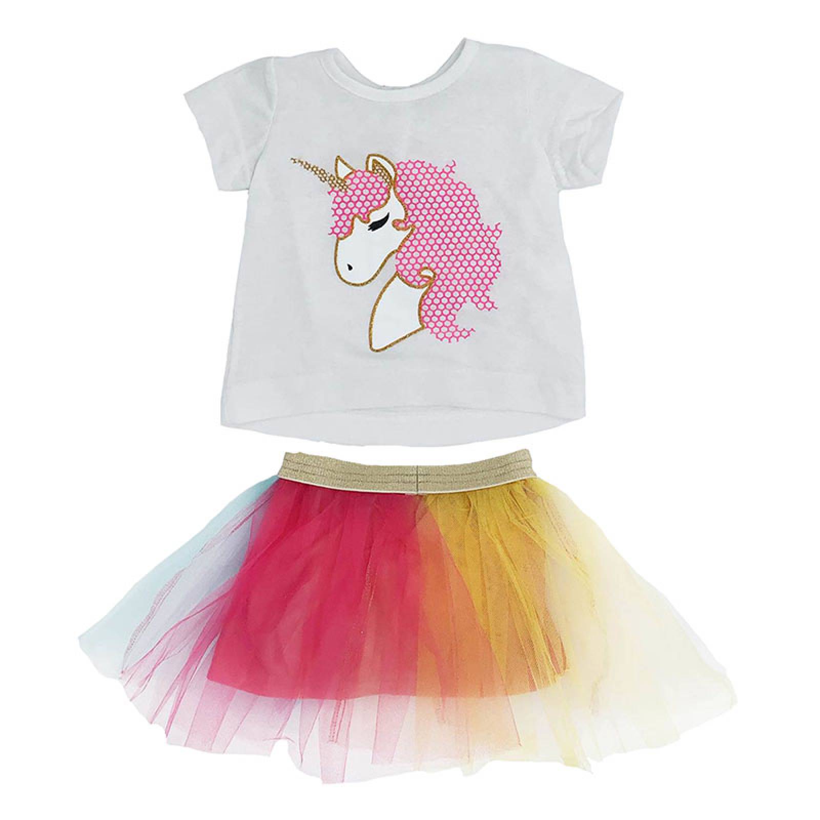 Conjunto falda unicornio