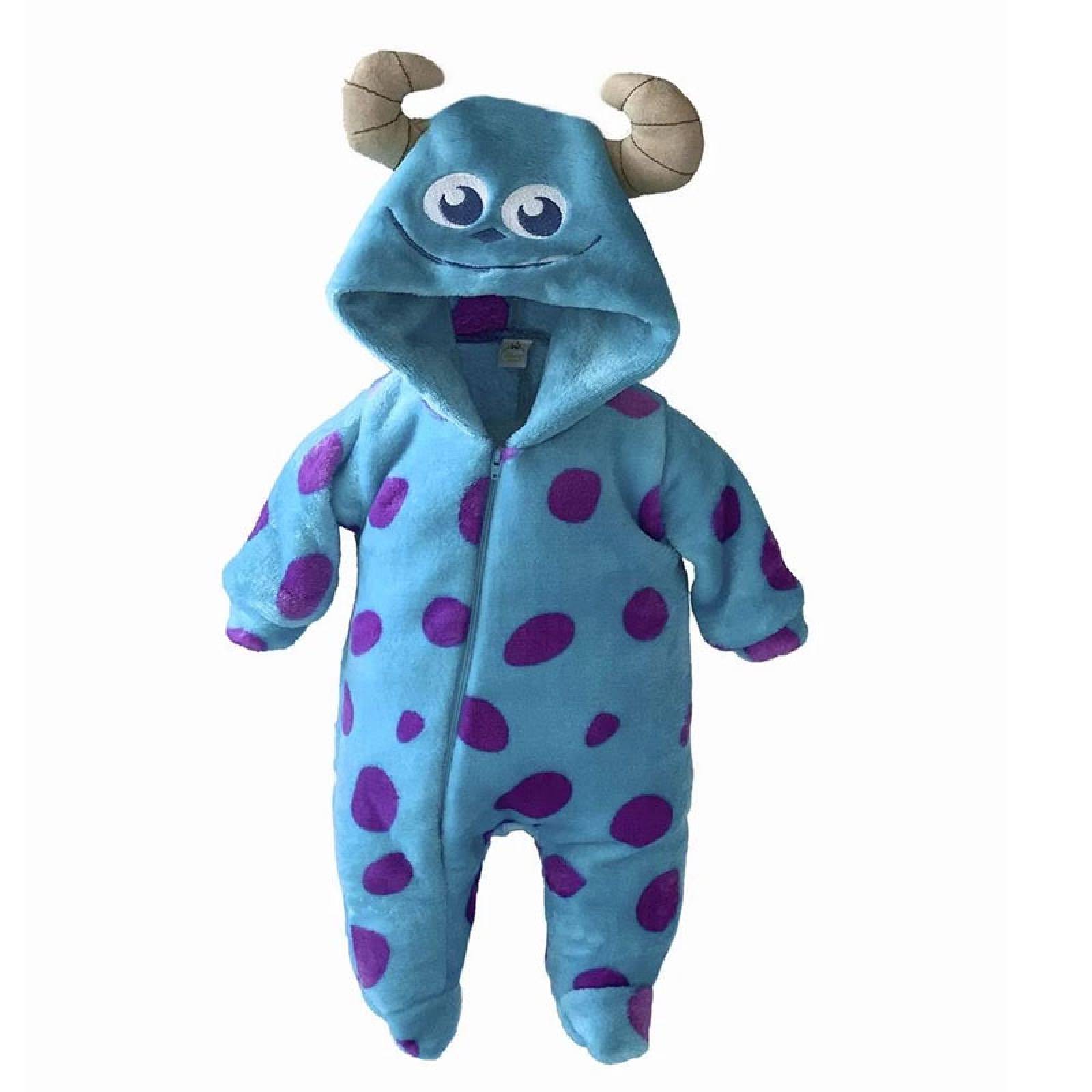 Paquete 3 Mamelucos con Gorro Bordado Disney Mickey, Sulley, Mike