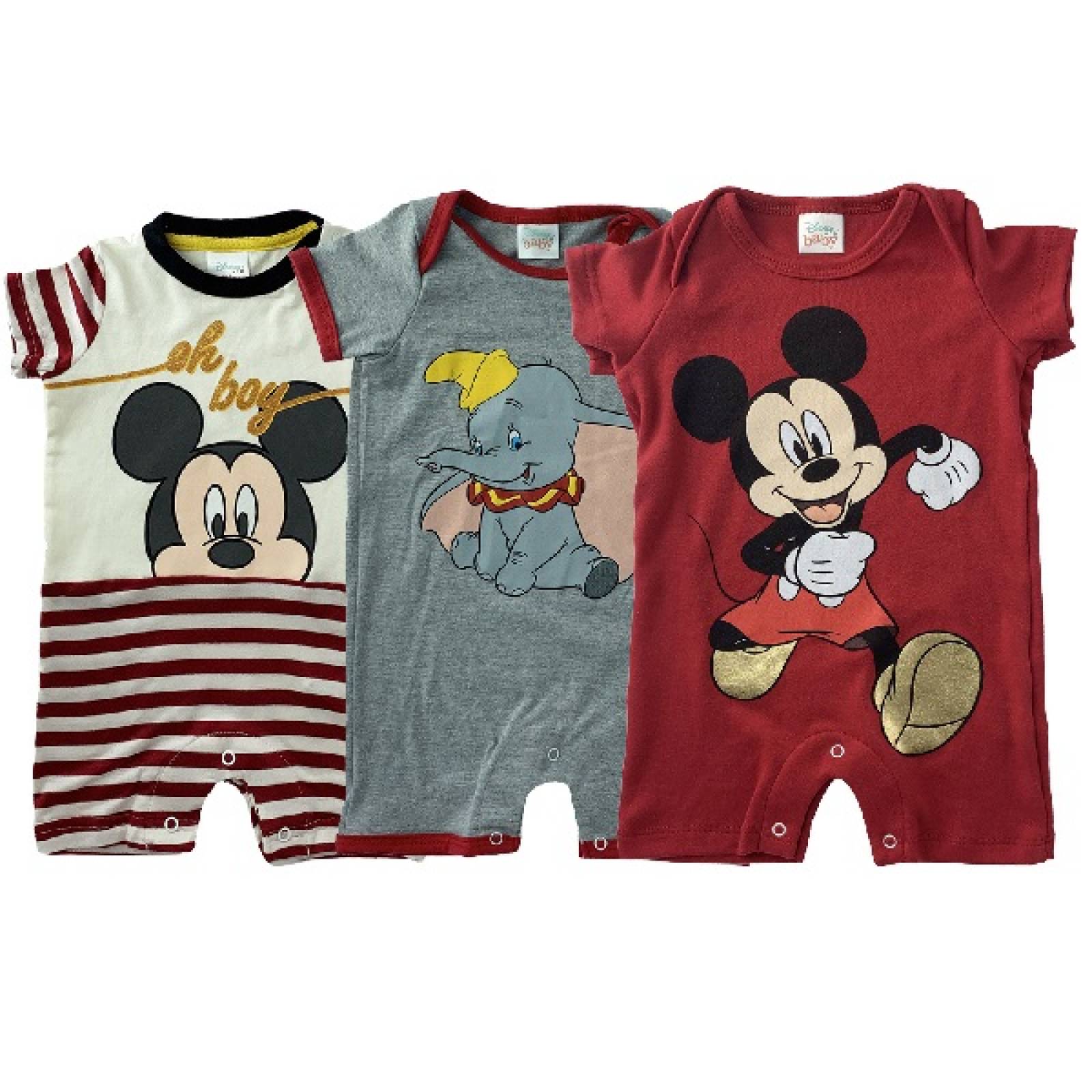 Kit 3 Pañaleros estampados Disney Mickey y Dumbo