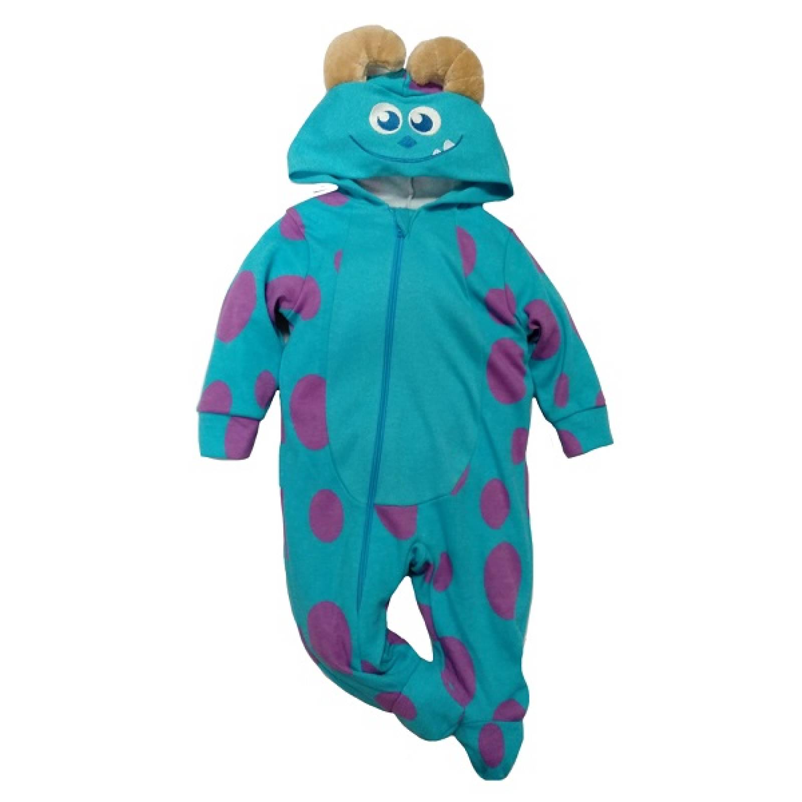 Kit 3 Mamelucos de Algodón con Gorro Bordado Disney Mickey, Sulley, Winnie Pooh