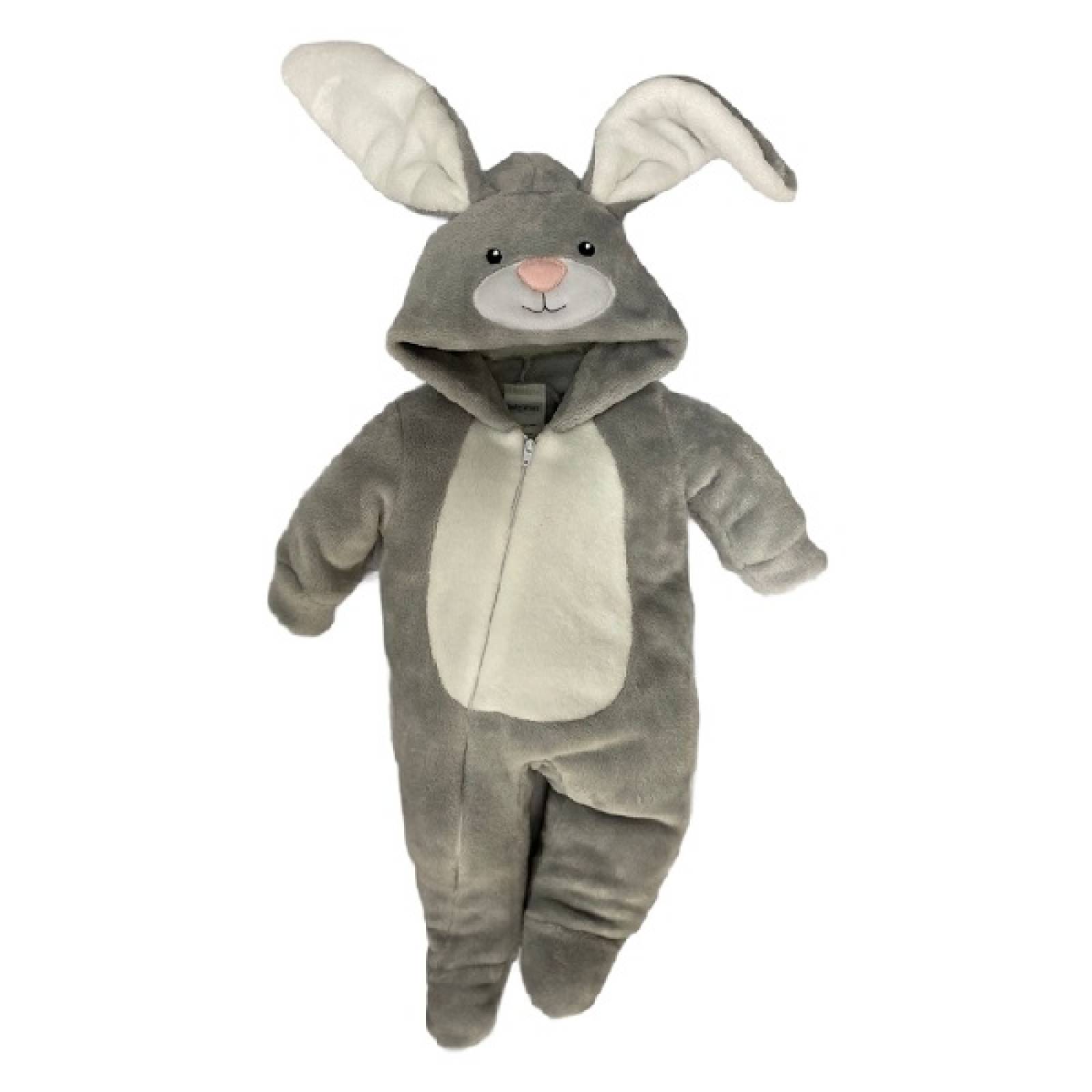 Kit 3 Mamelucos con Gorro Bordado Kiss Animalito Conejo, Monstruo, Koala
