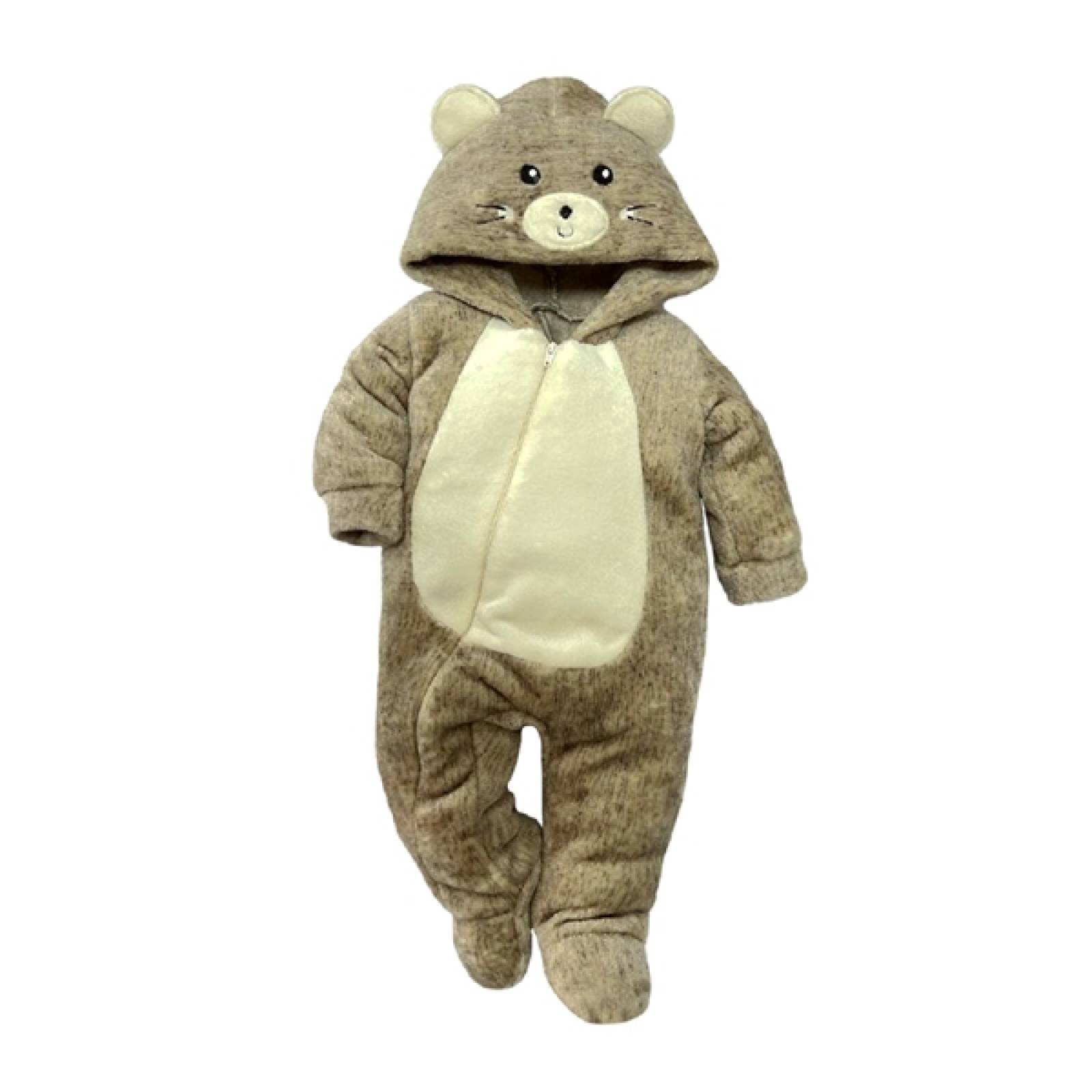 Kit 3 Mamelucos con Gorro Bordado Kiss Conejo, Raton, Oso