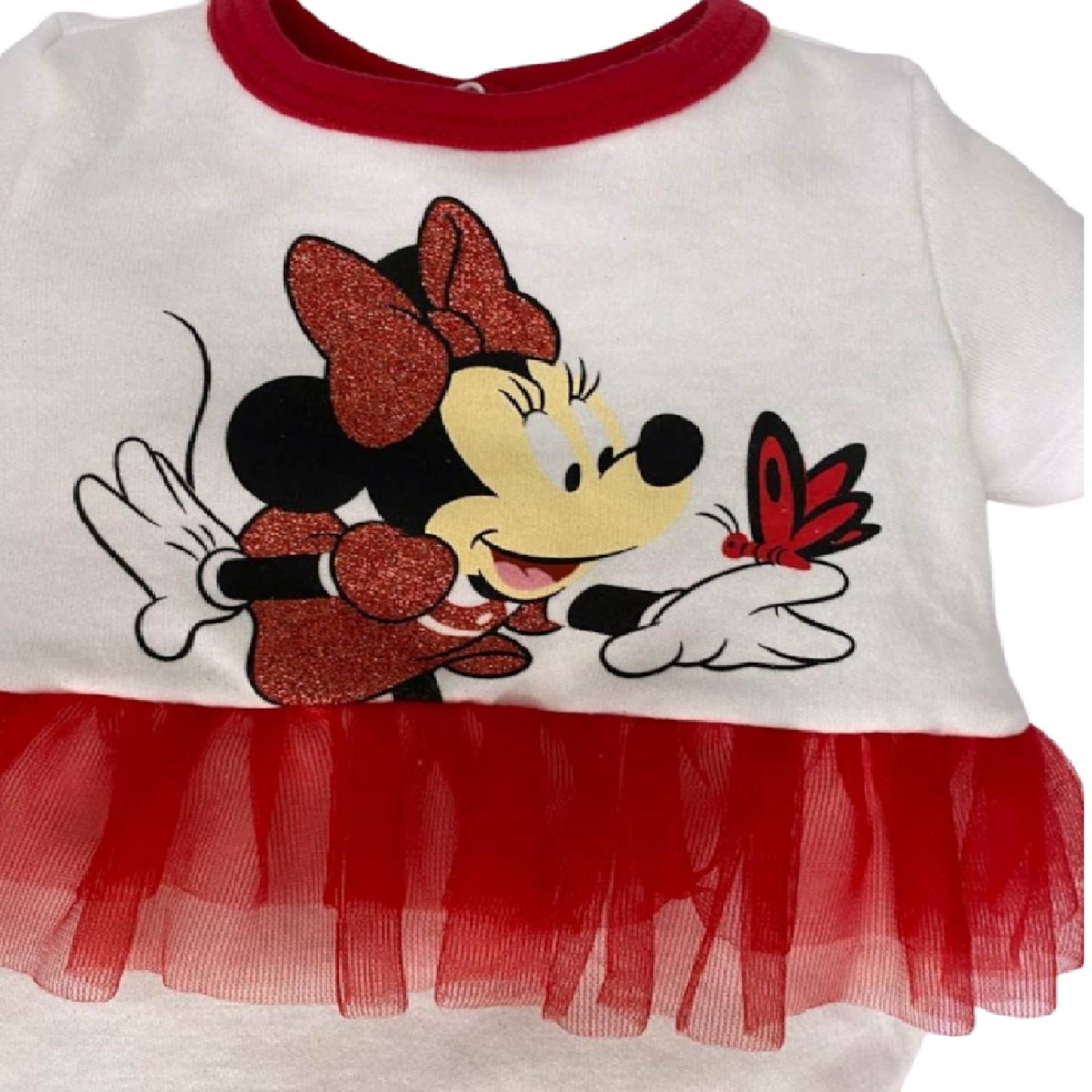 Pañalero Algodón Estampado con Tutu Disney Minnie Mouse