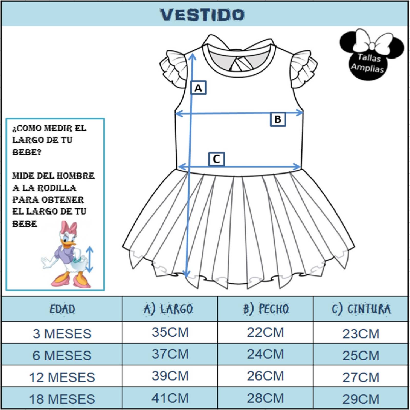 Kit 2 Vestidos Disney, 1 Pañalero, Dumbo, Minnie Mouse