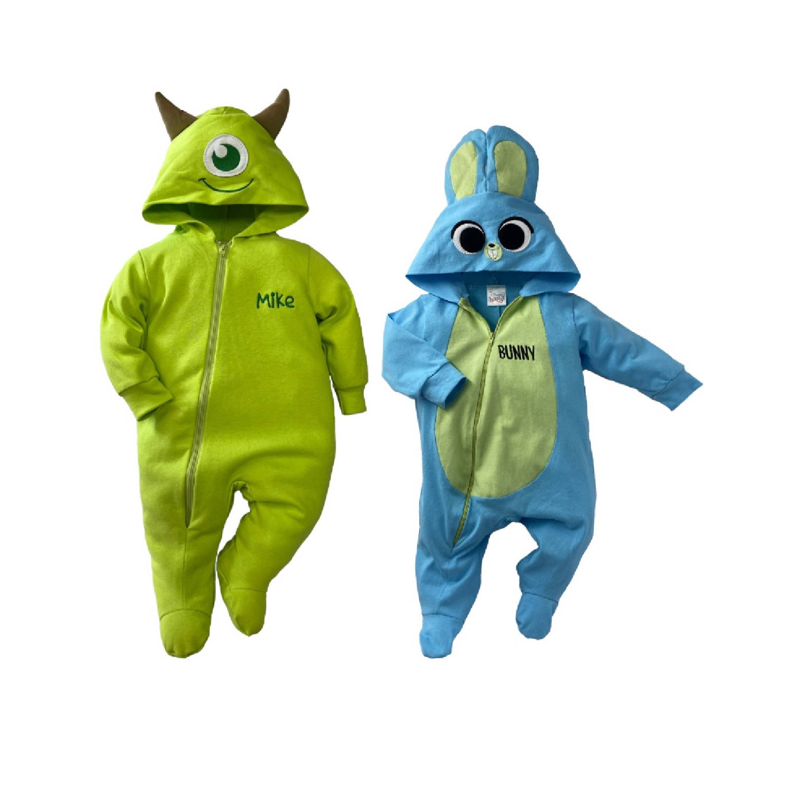 Kit 2 Mamelucos Disney Mike Wazowski, Bunny