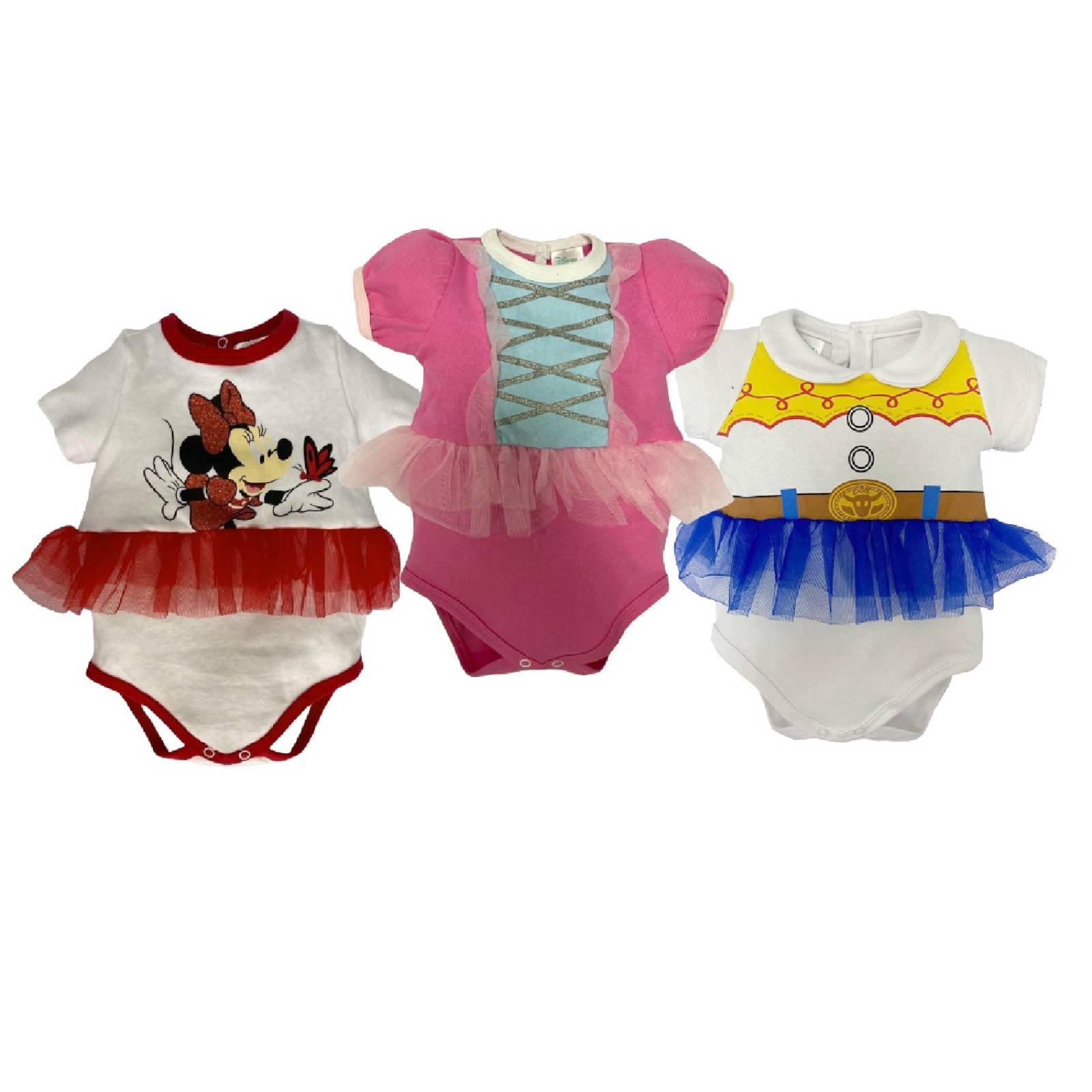 Kit 3 pañaleros Disney Minnie, Boo peep, Jessie