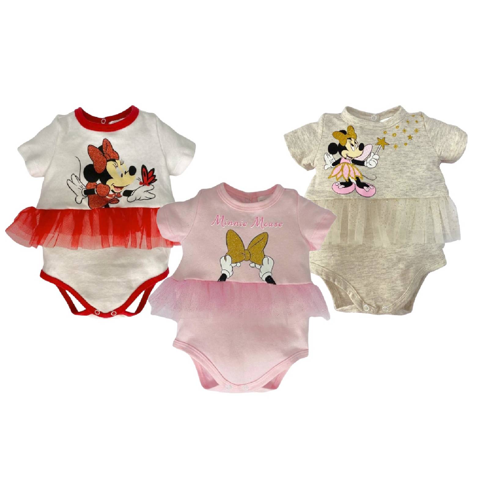 Kit 3 pañaleros Disney, Minnie